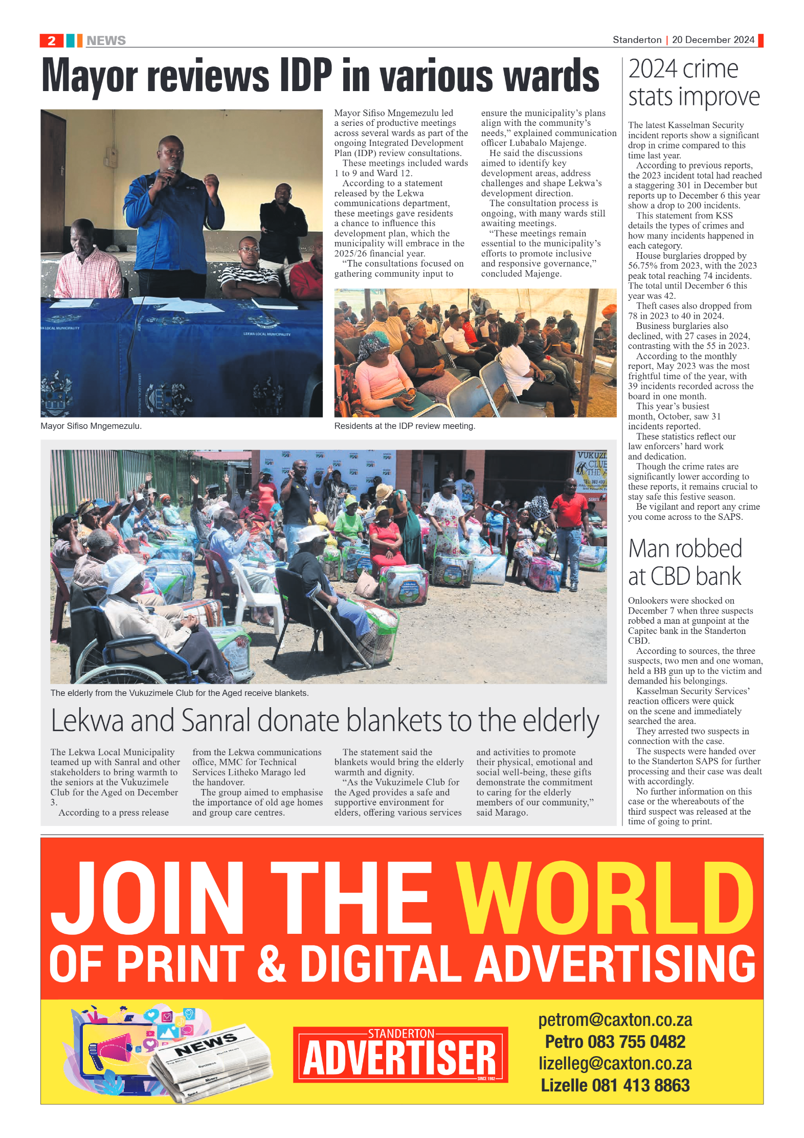 Standerton Advertiser 20 December 2024 page 2