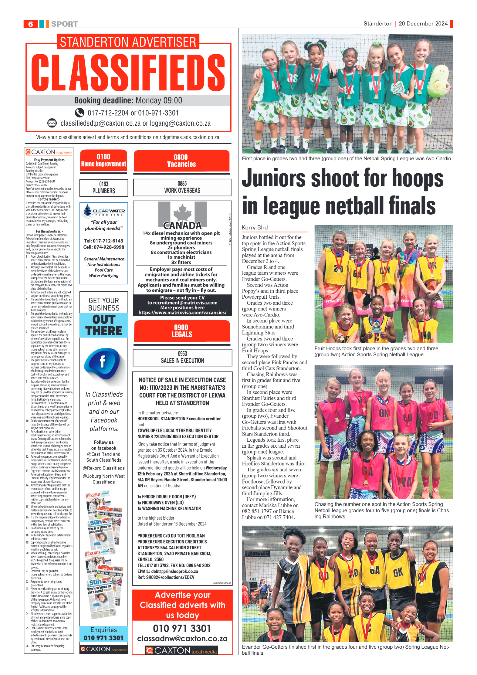 Standerton Advertiser 20 December 2024 page 6