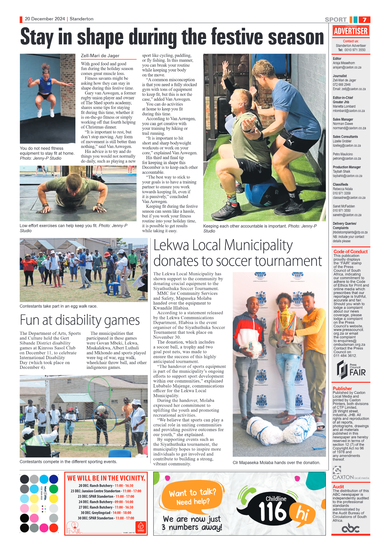 Standerton Advertiser 20 December 2024 page 7