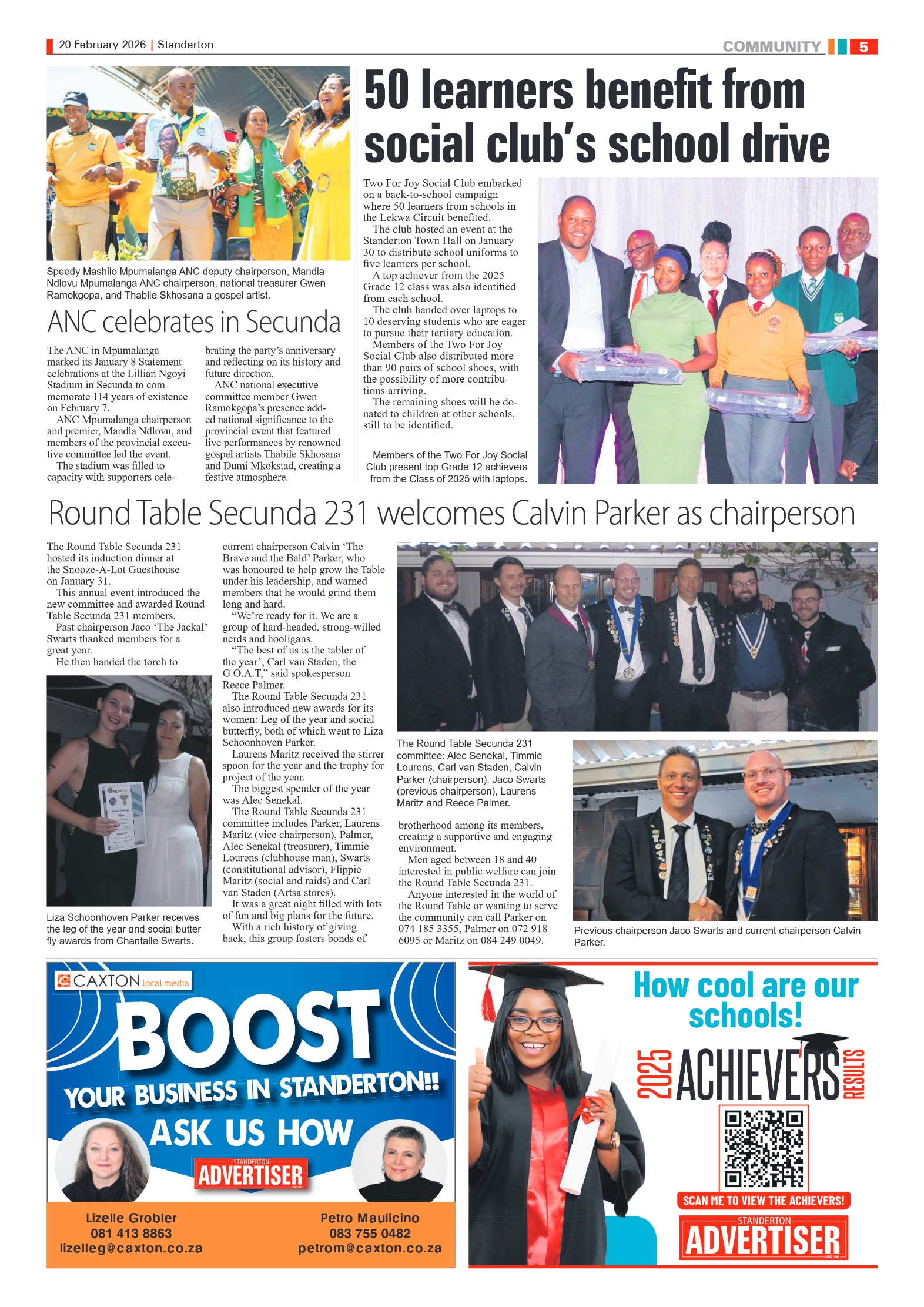 Standerton Advertiser 20 February 2026 page 5