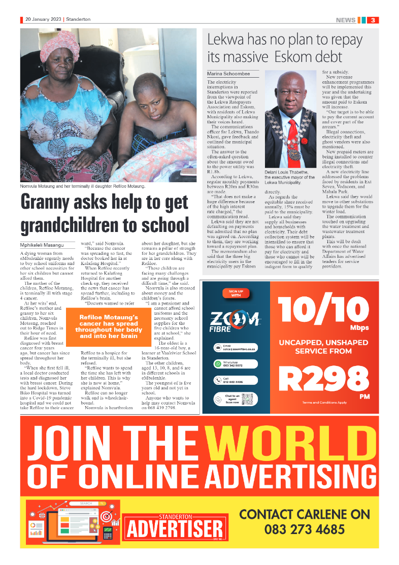 Standerton Advertiser 20 January 2023 page 3