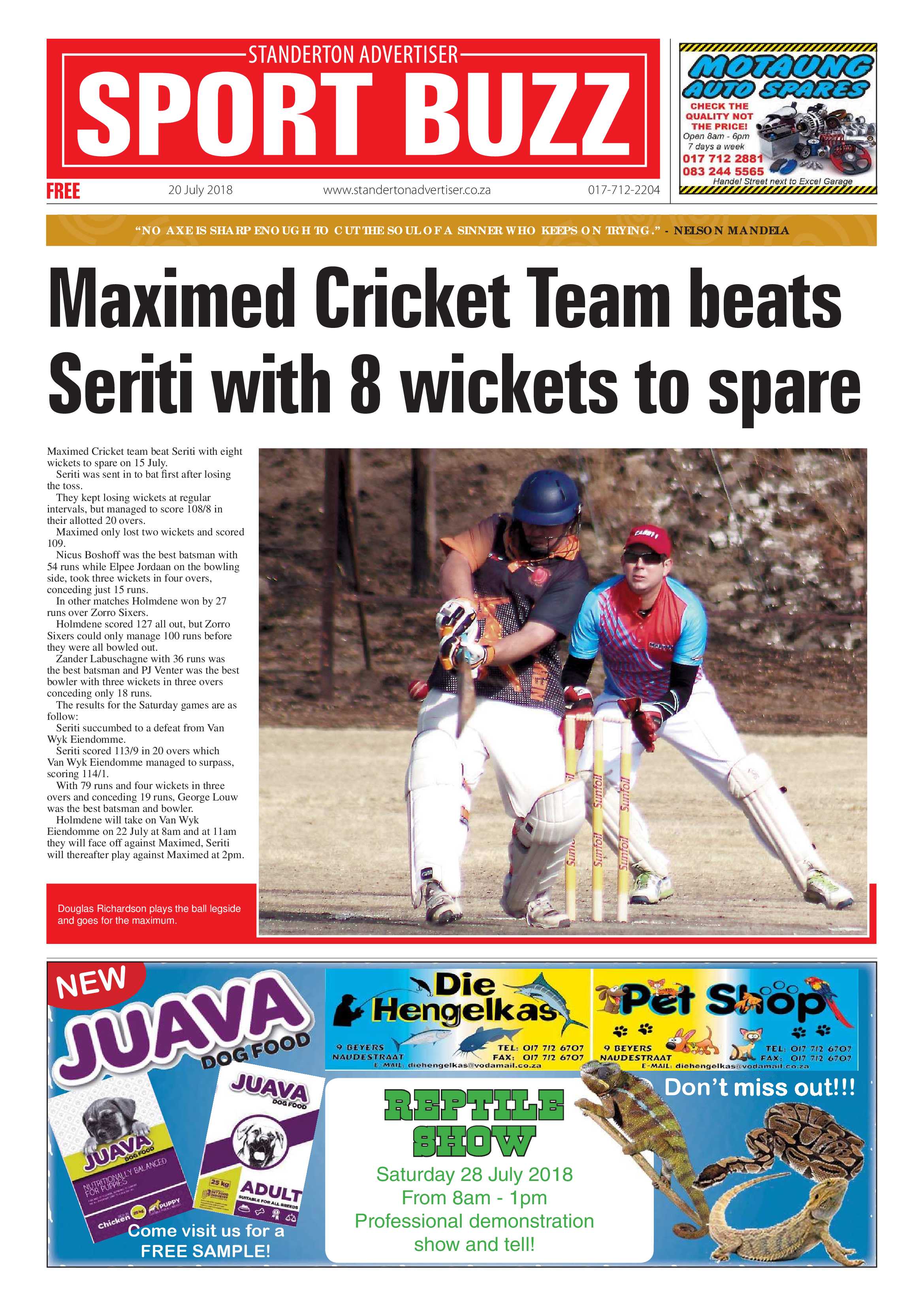 Standerton Advertiser 20 July 2018 page 12