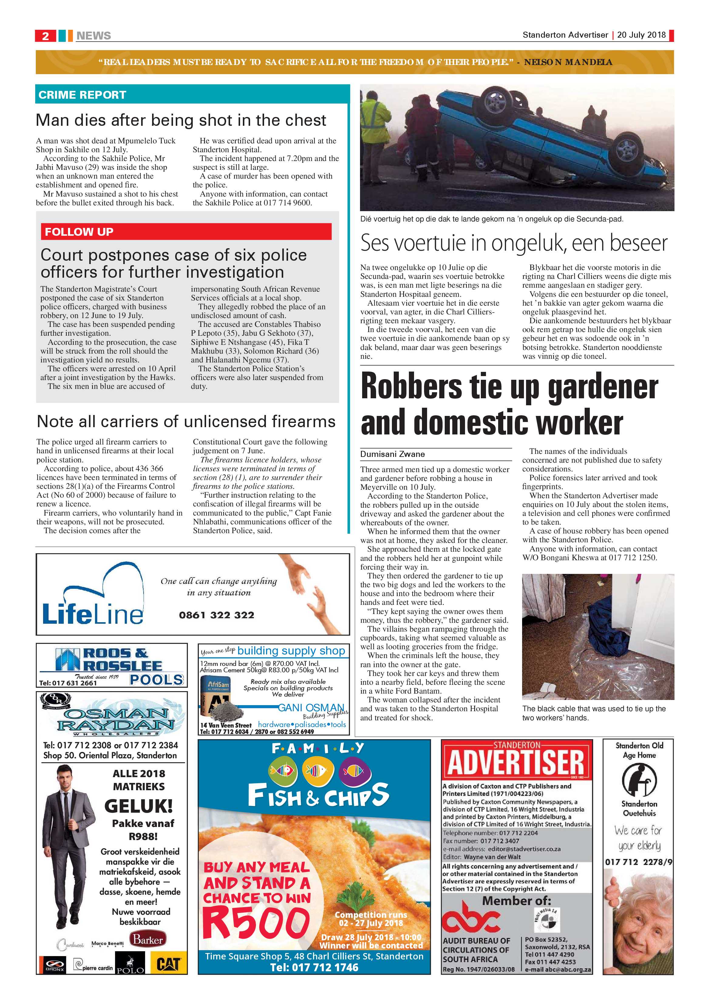 Standerton Advertiser 20 July 2018 page 2