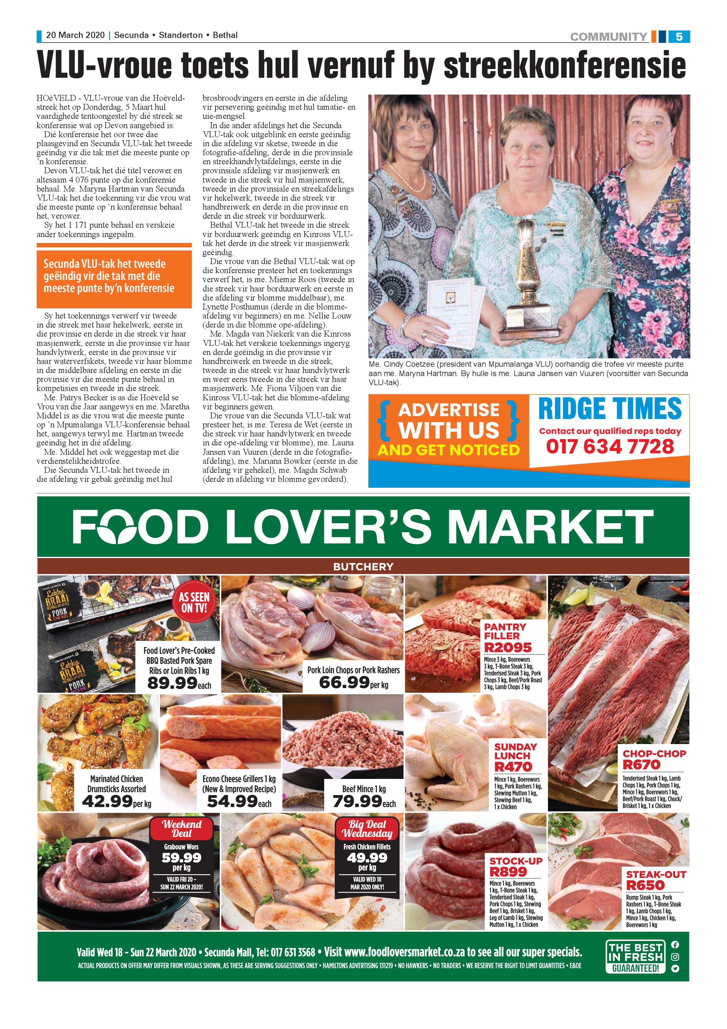 Standerton Advertiser 20 March 2020 page 5