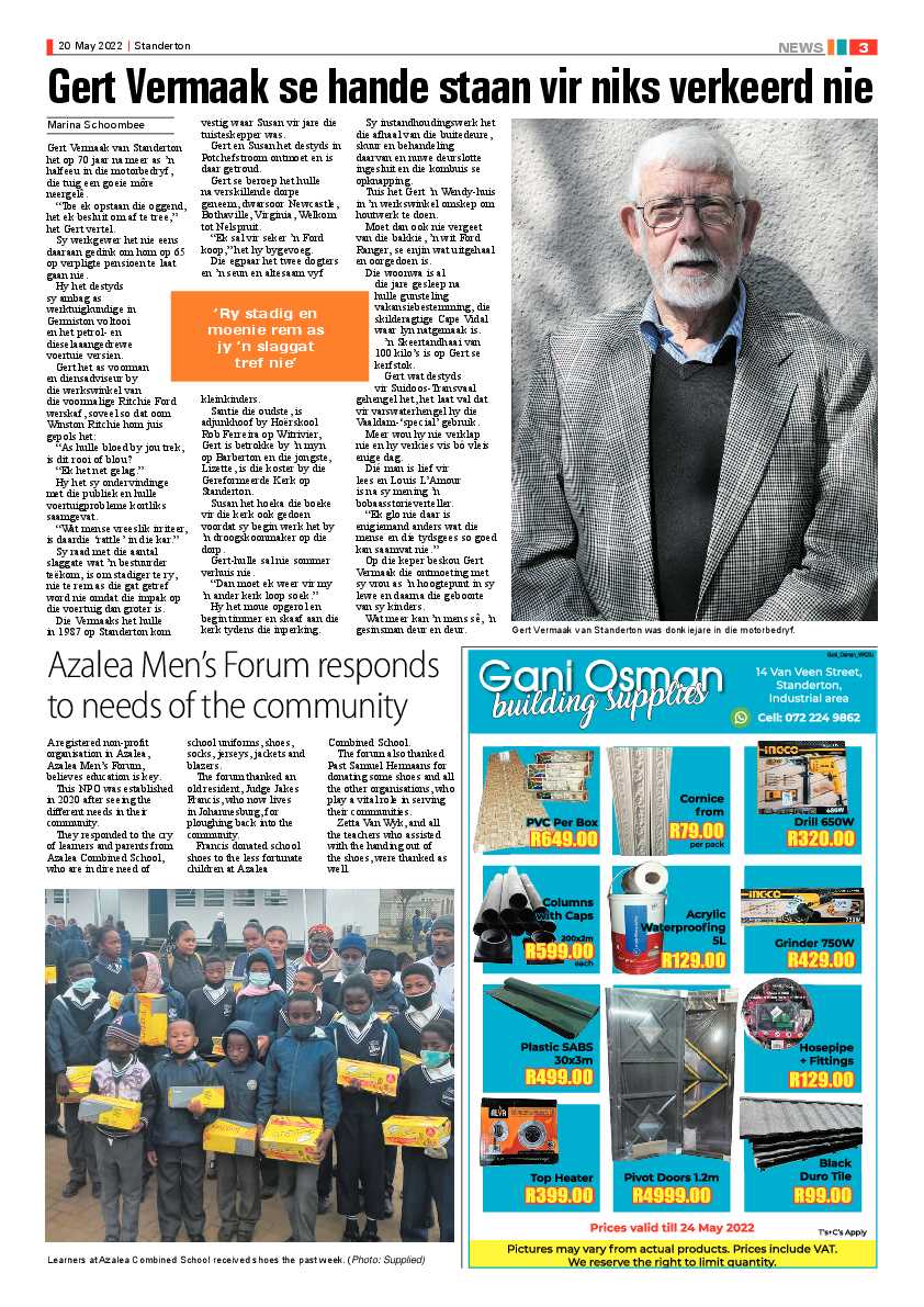 Standerton Advertiser 20 May 2022 page 3