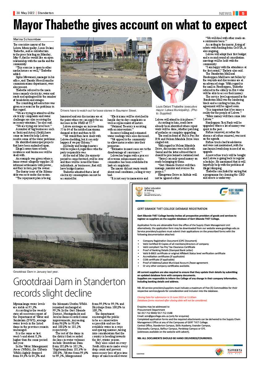 Standerton Advertiser 20 May 2022 page 5