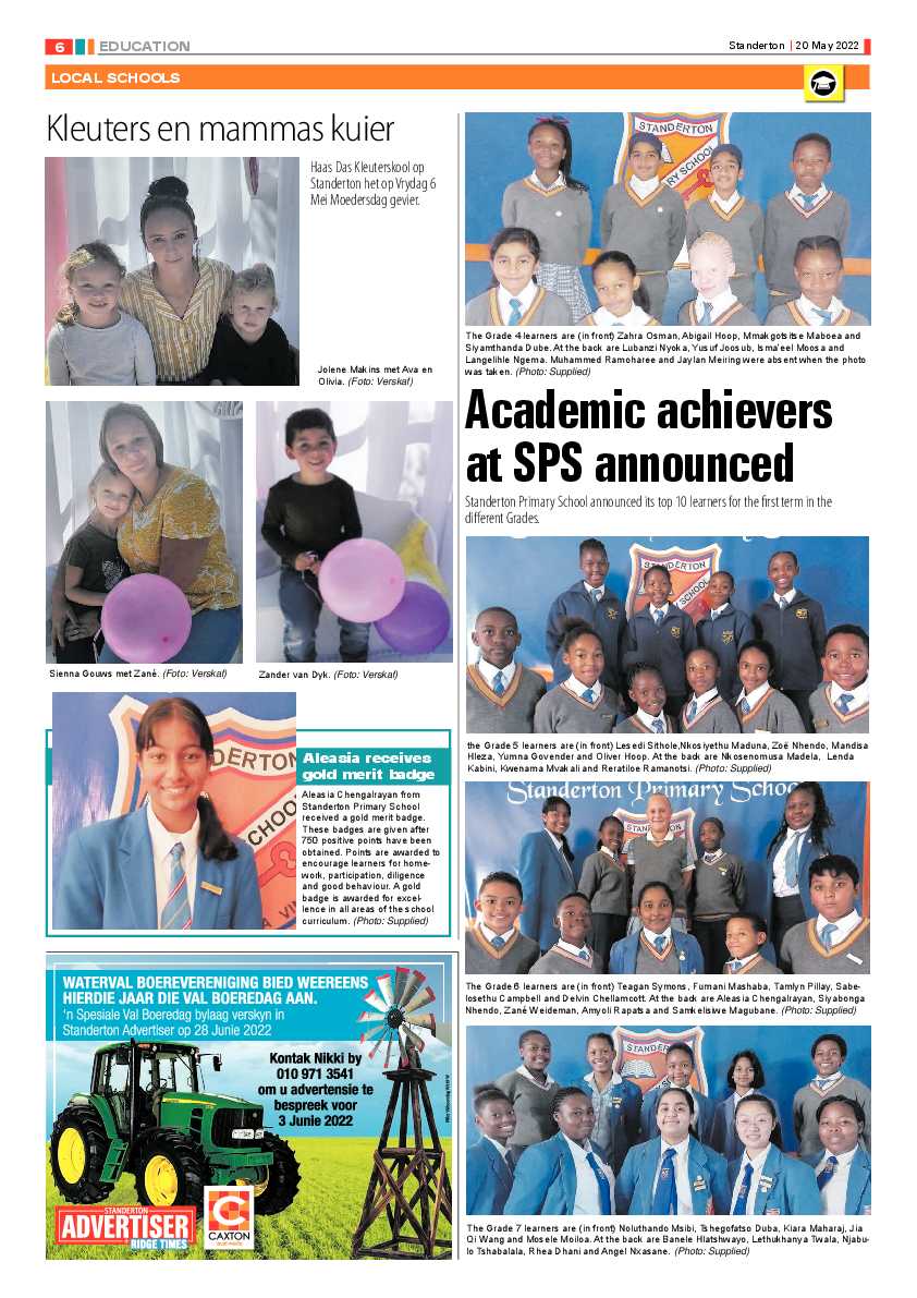 Standerton Advertiser 20 May 2022 page 6