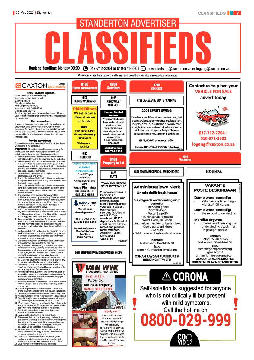 Standerton Advertiser 20 May 2022 page 7
