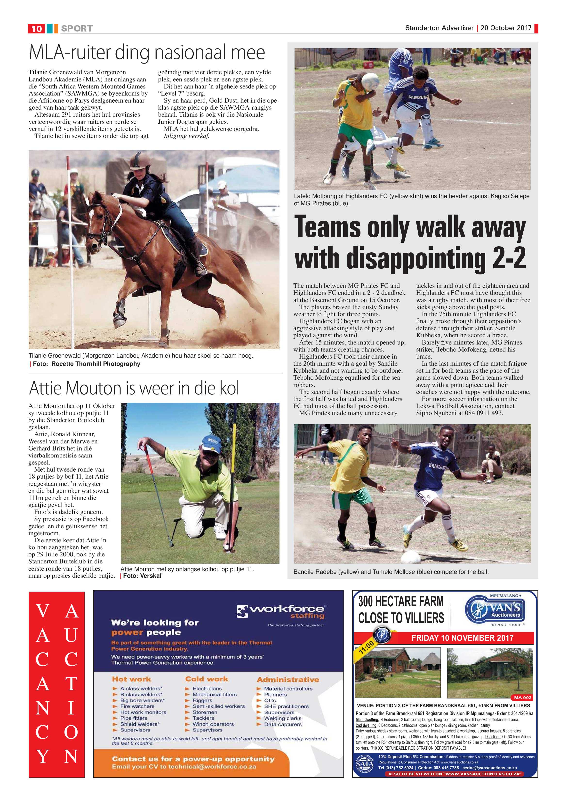 Standerton Advertiser 20 October 2017 page 10