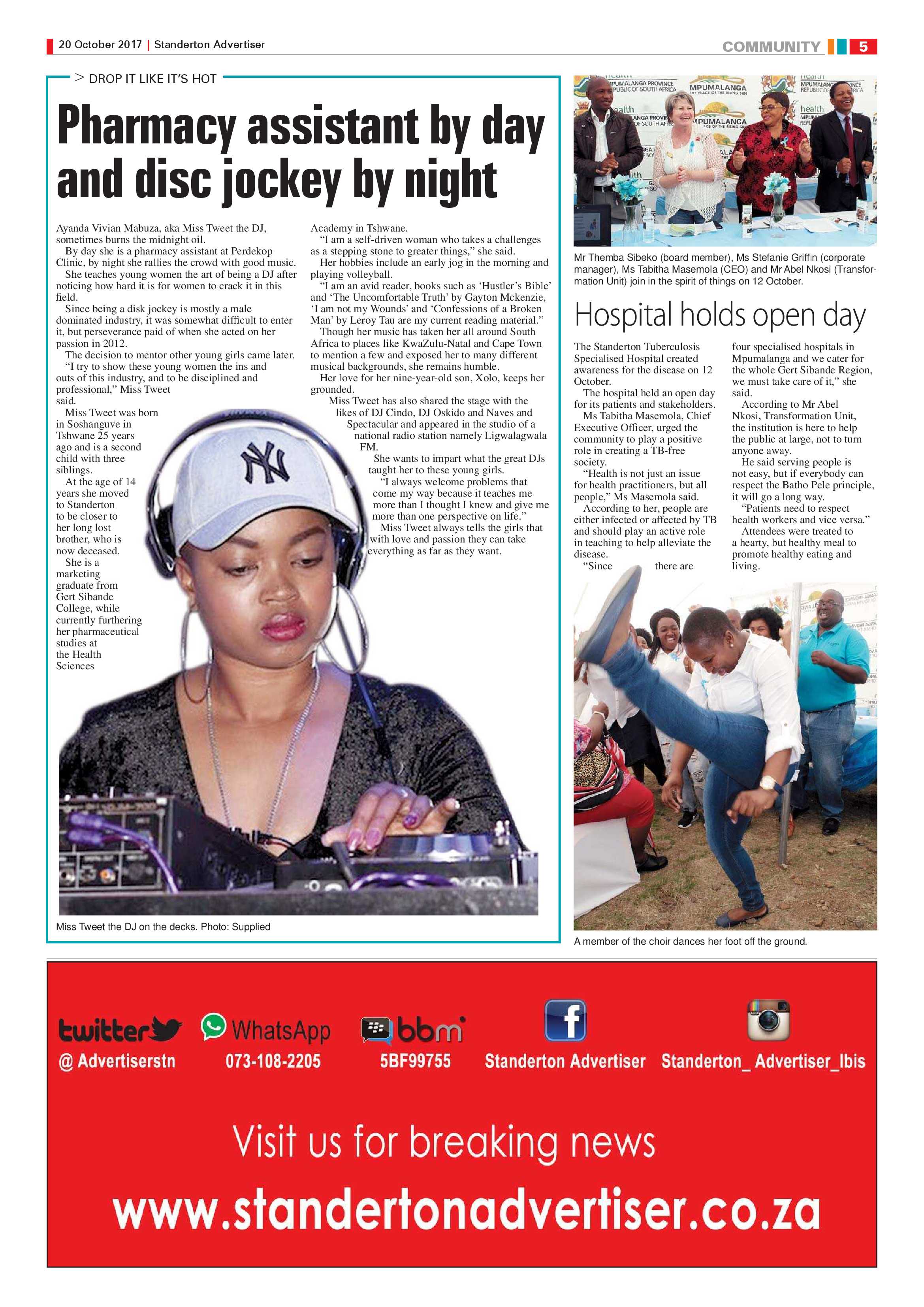 Standerton Advertiser 20 October 2017 page 5