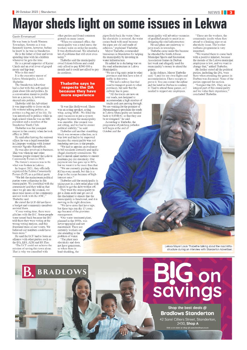 Standerton Advertiser 20 October 2023 page 3