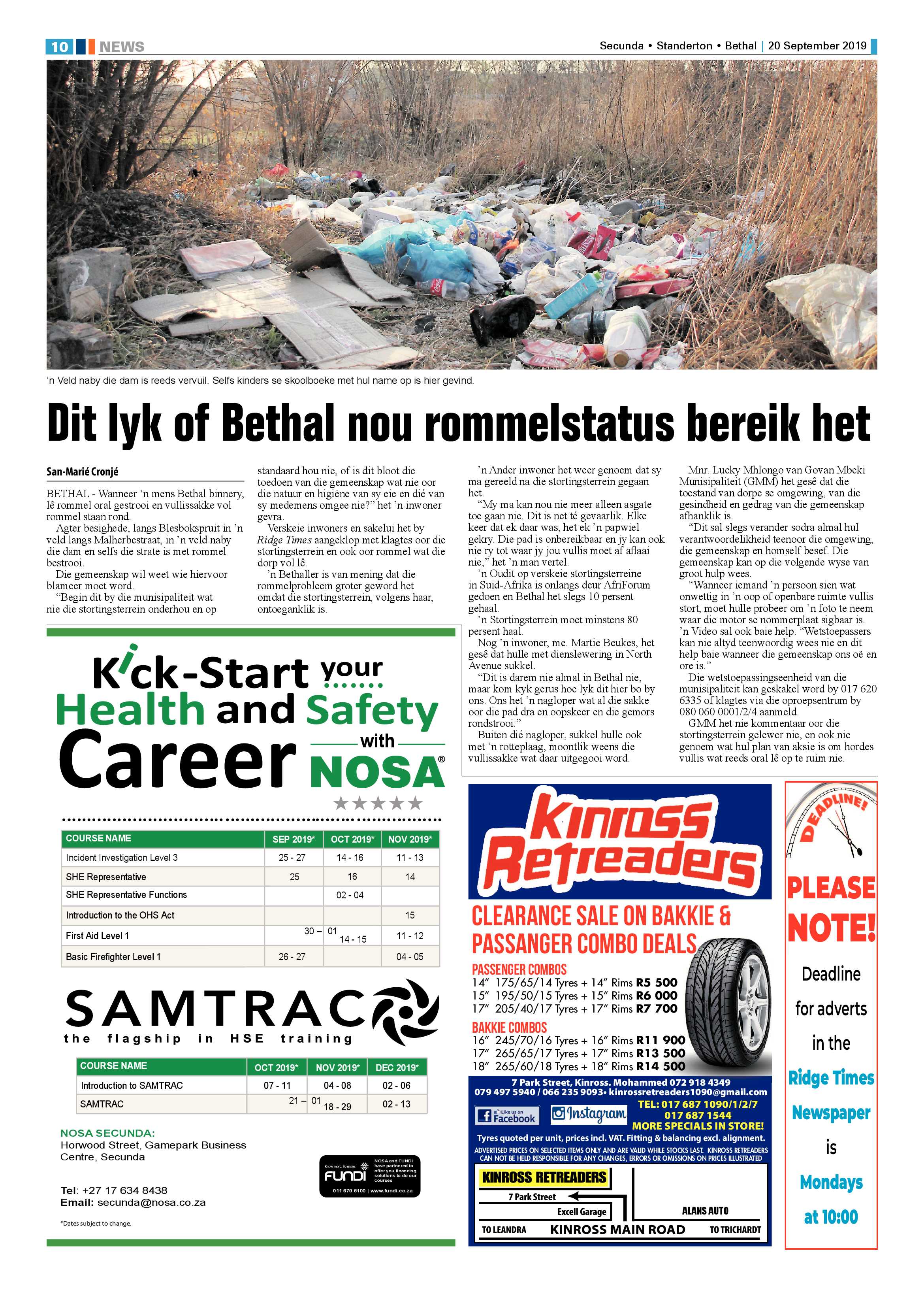 Standerton Advertiser 20 September 2019 page 10