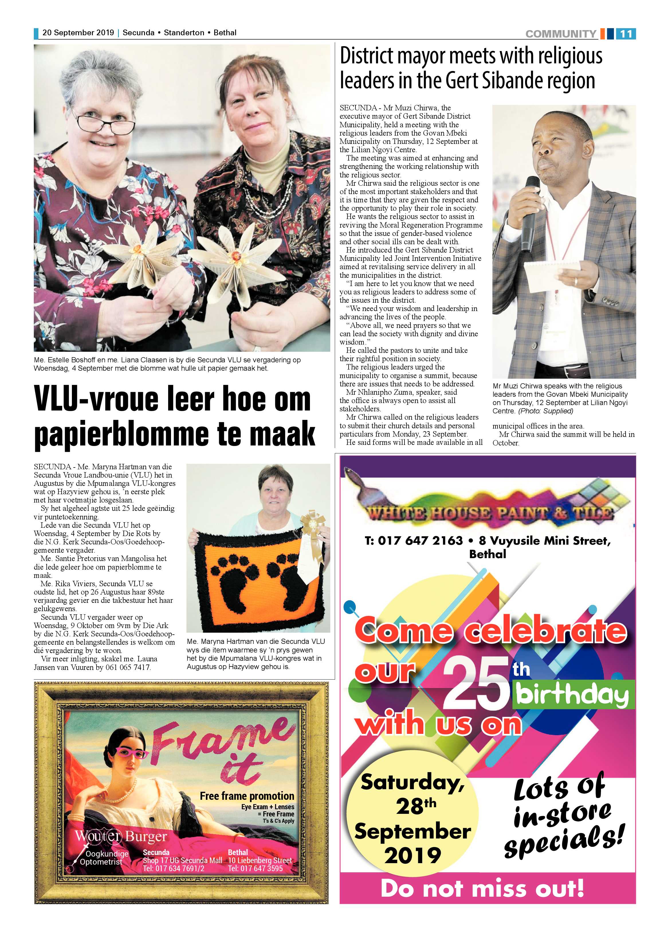 Standerton Advertiser 20 September 2019 page 11