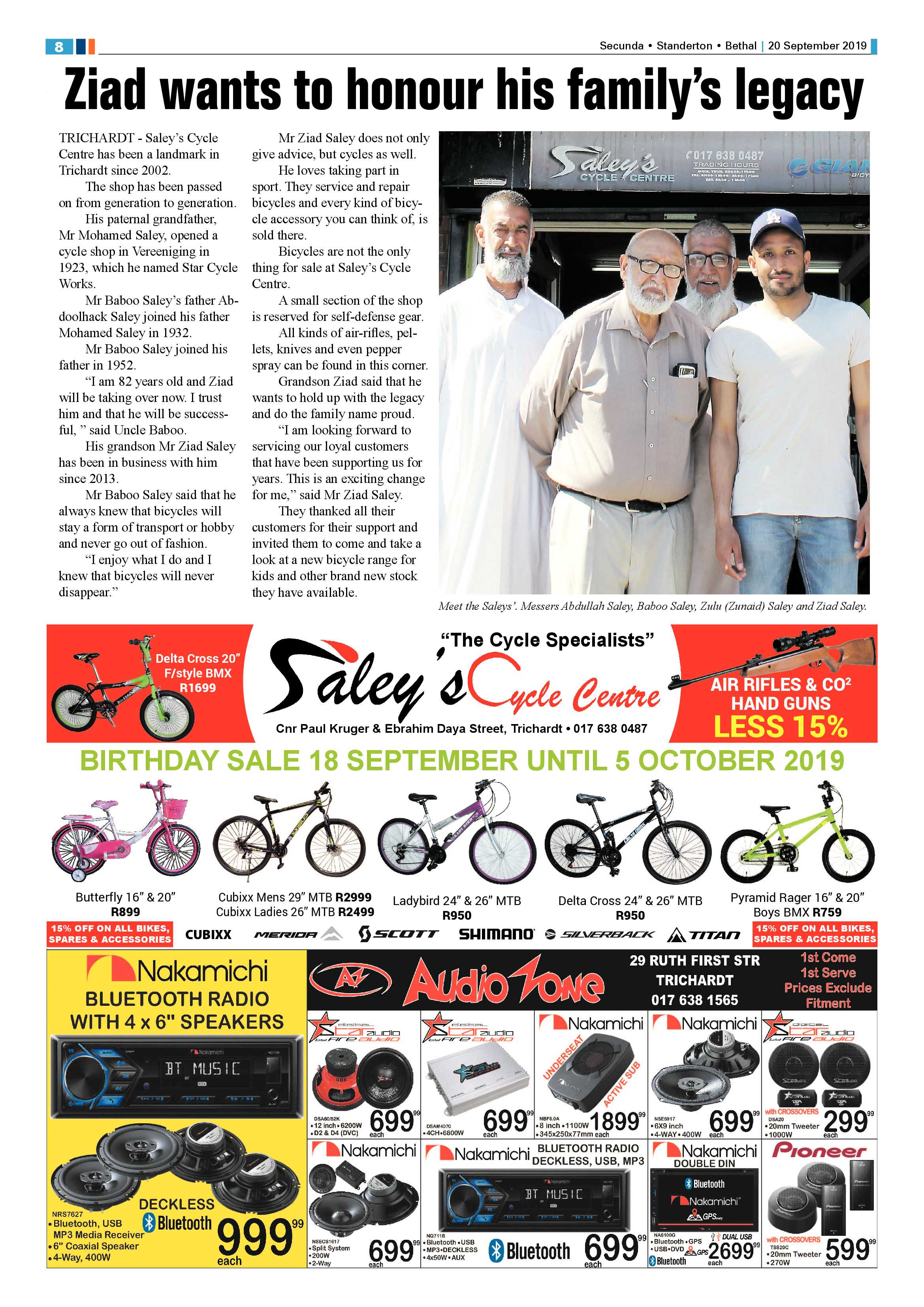 Standerton Advertiser 20 September 2019 page 8