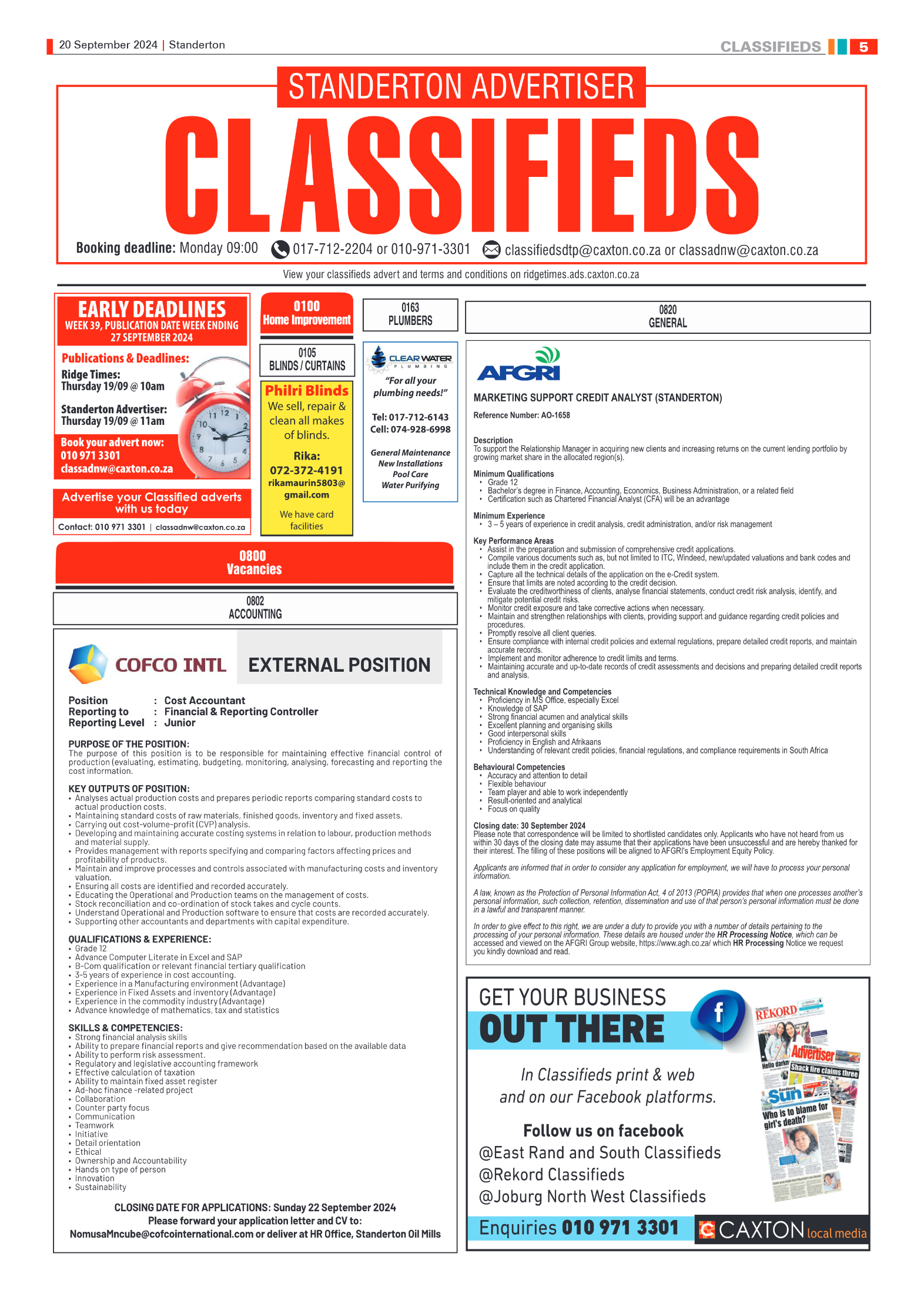 Standerton Advertiser 20 September 2024 page 5