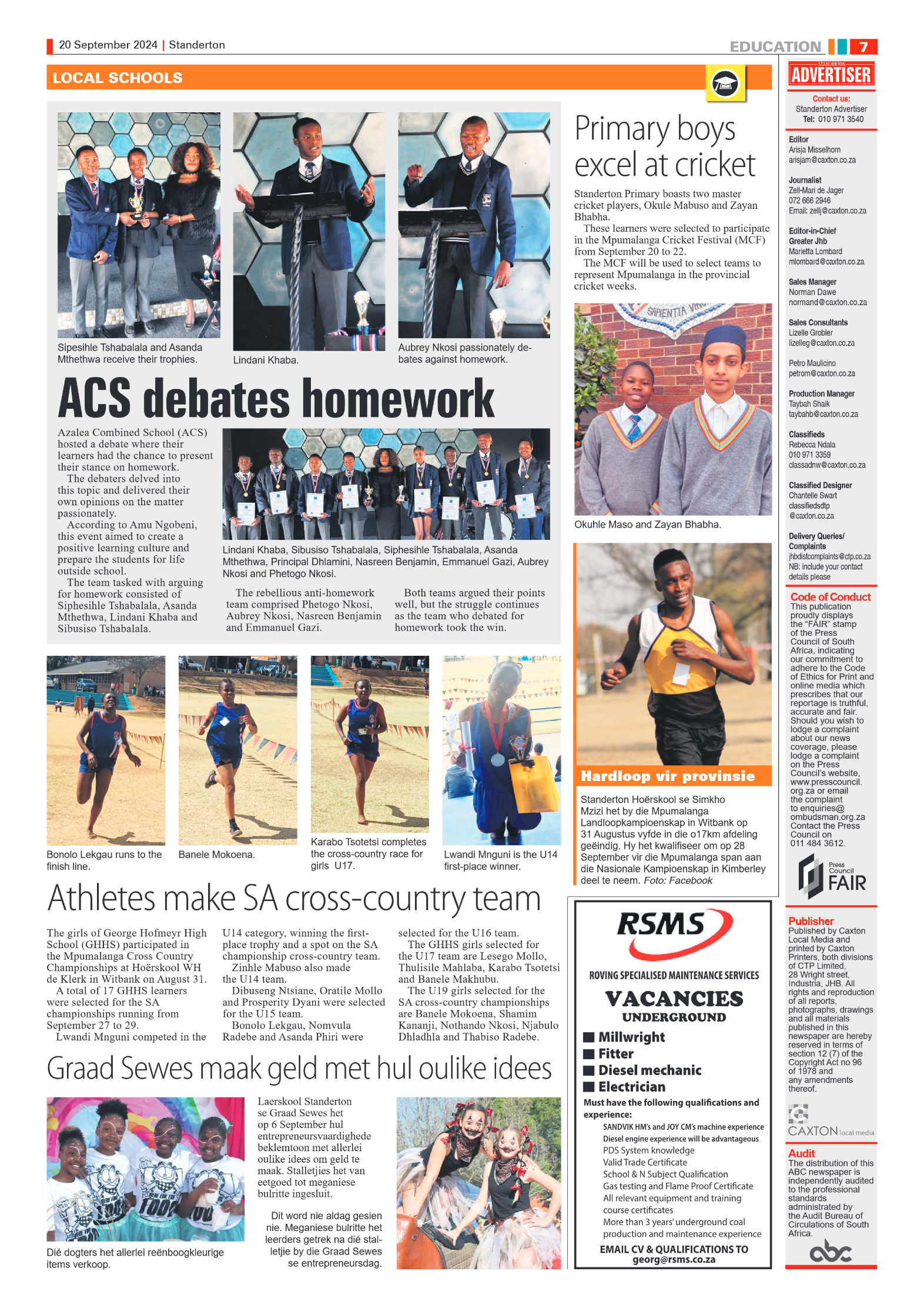 Standerton Advertiser 20 September 2024 page 7