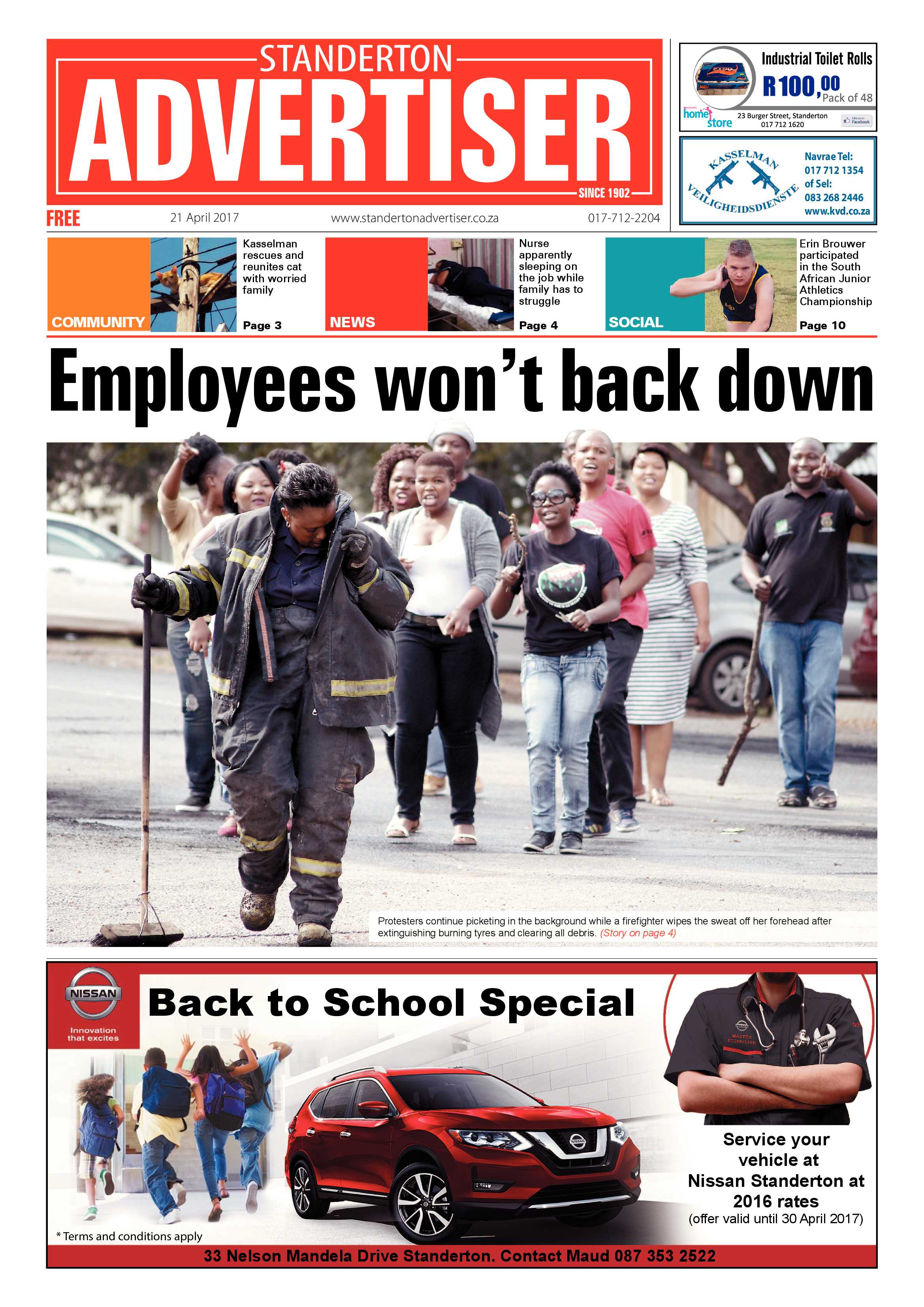 Standerton Advertiser 21 April 2017 page 1
