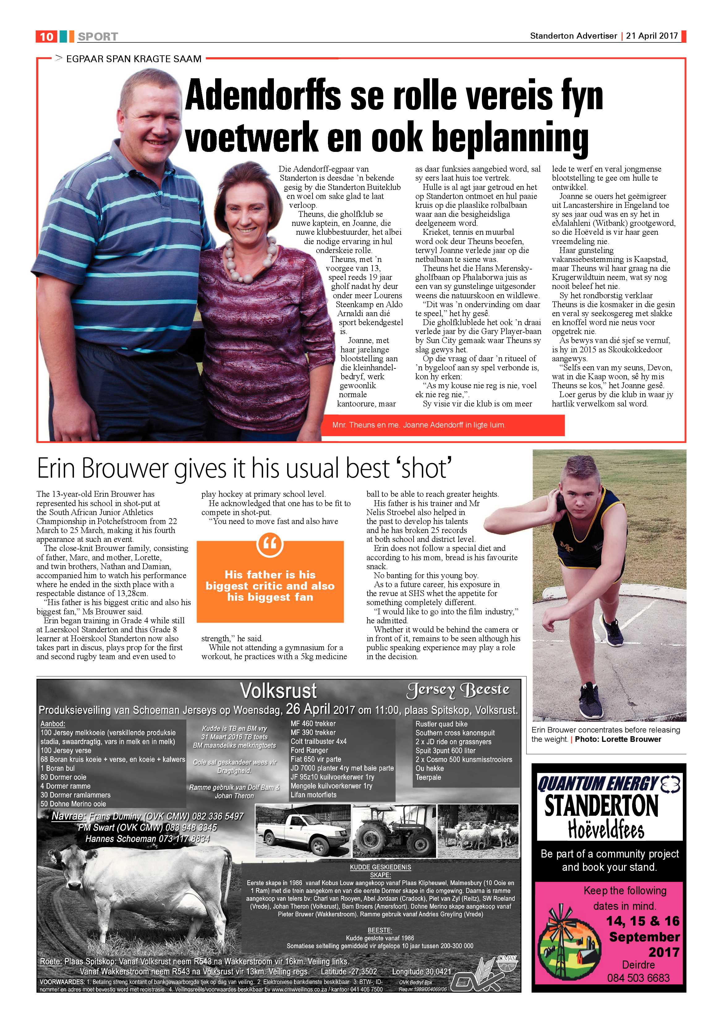 Standerton Advertiser 21 April 2017 page 10