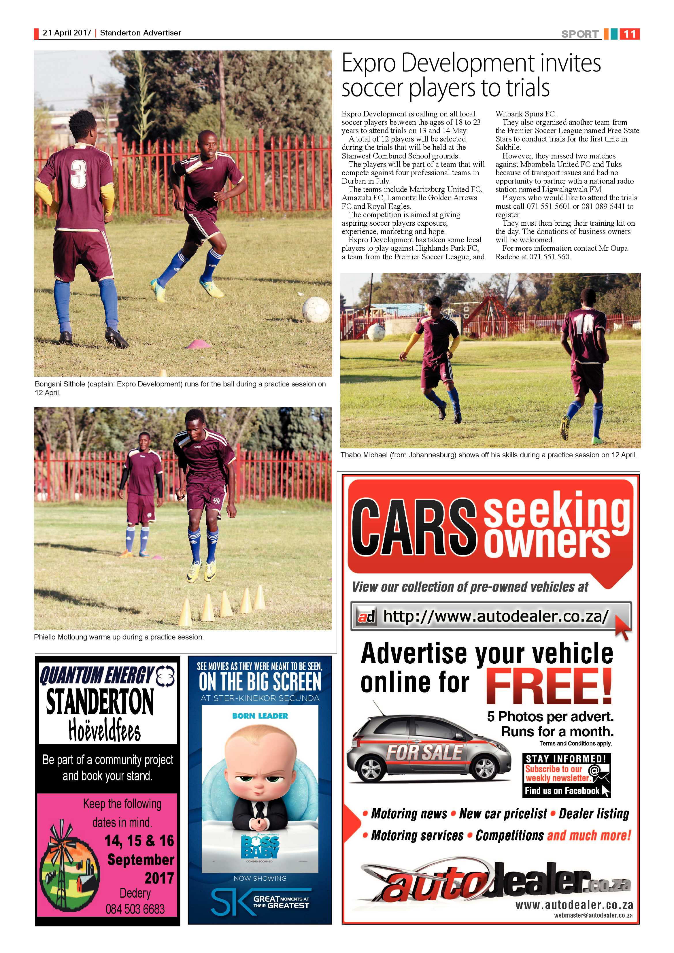 Standerton Advertiser 21 April 2017 page 11