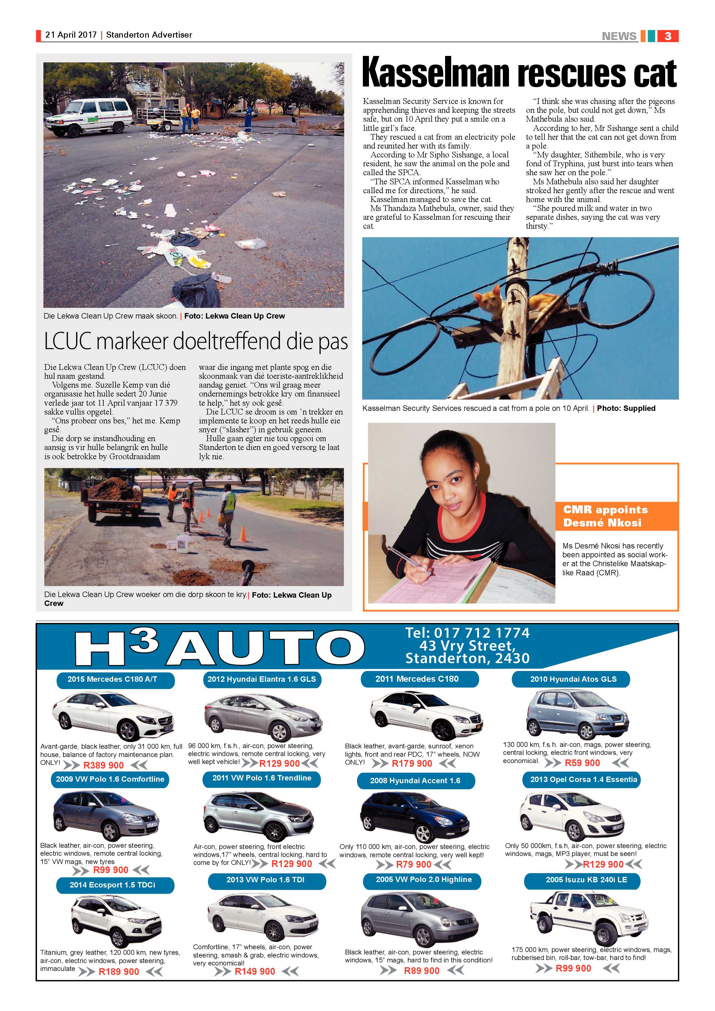 Standerton Advertiser 21 April 2017 page 3