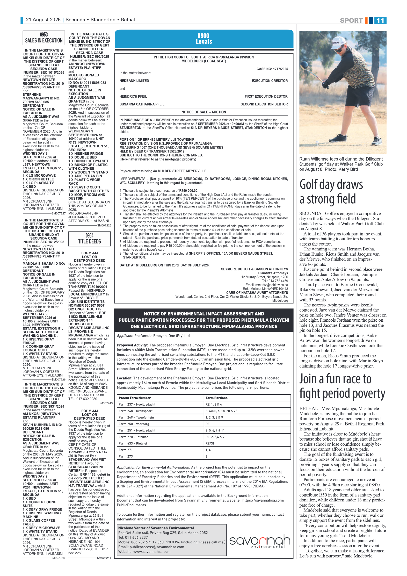 Standerton Advertiser 21 August 2026 page 11