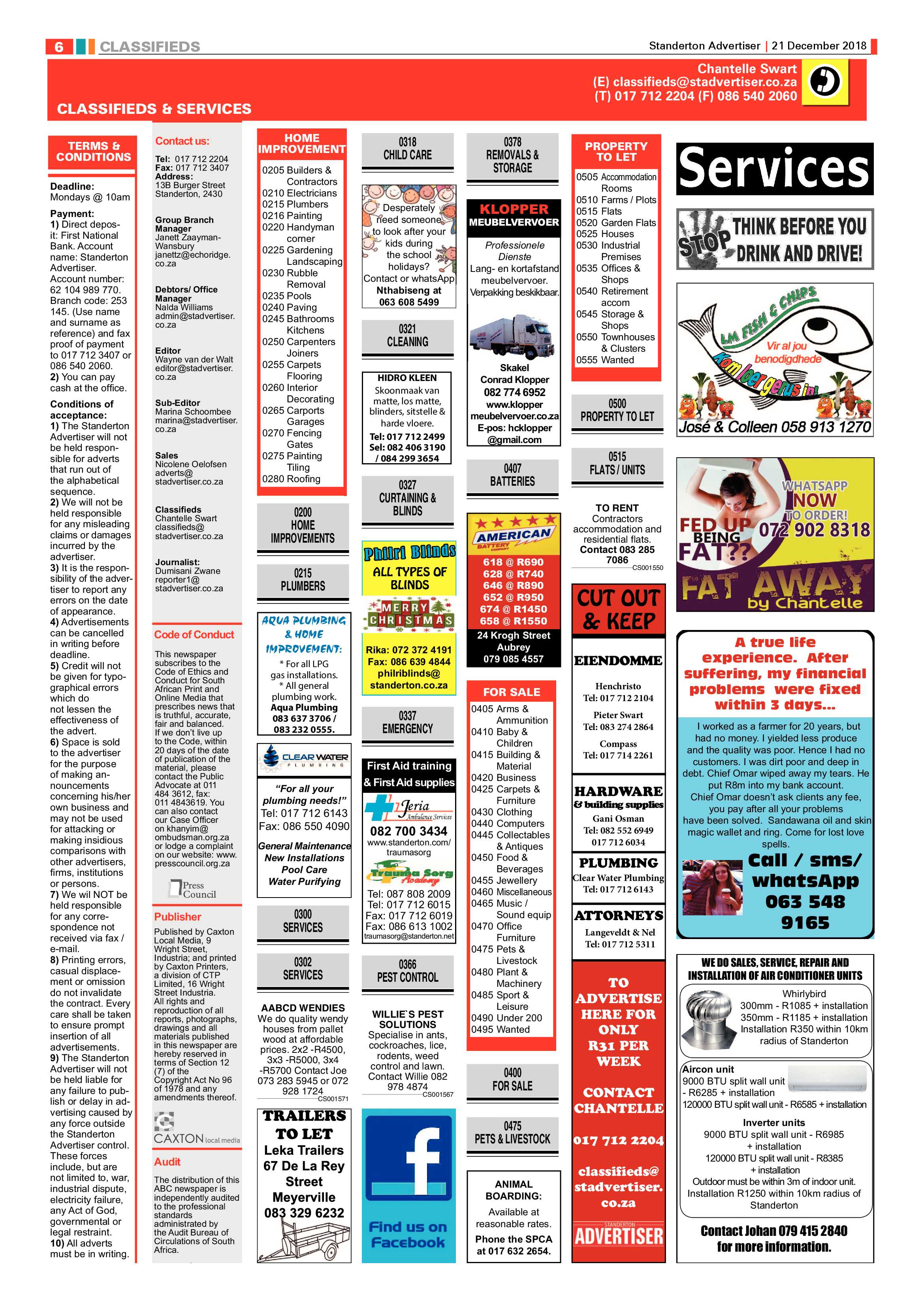 Standerton Advertiser 21 December 2018 page 5