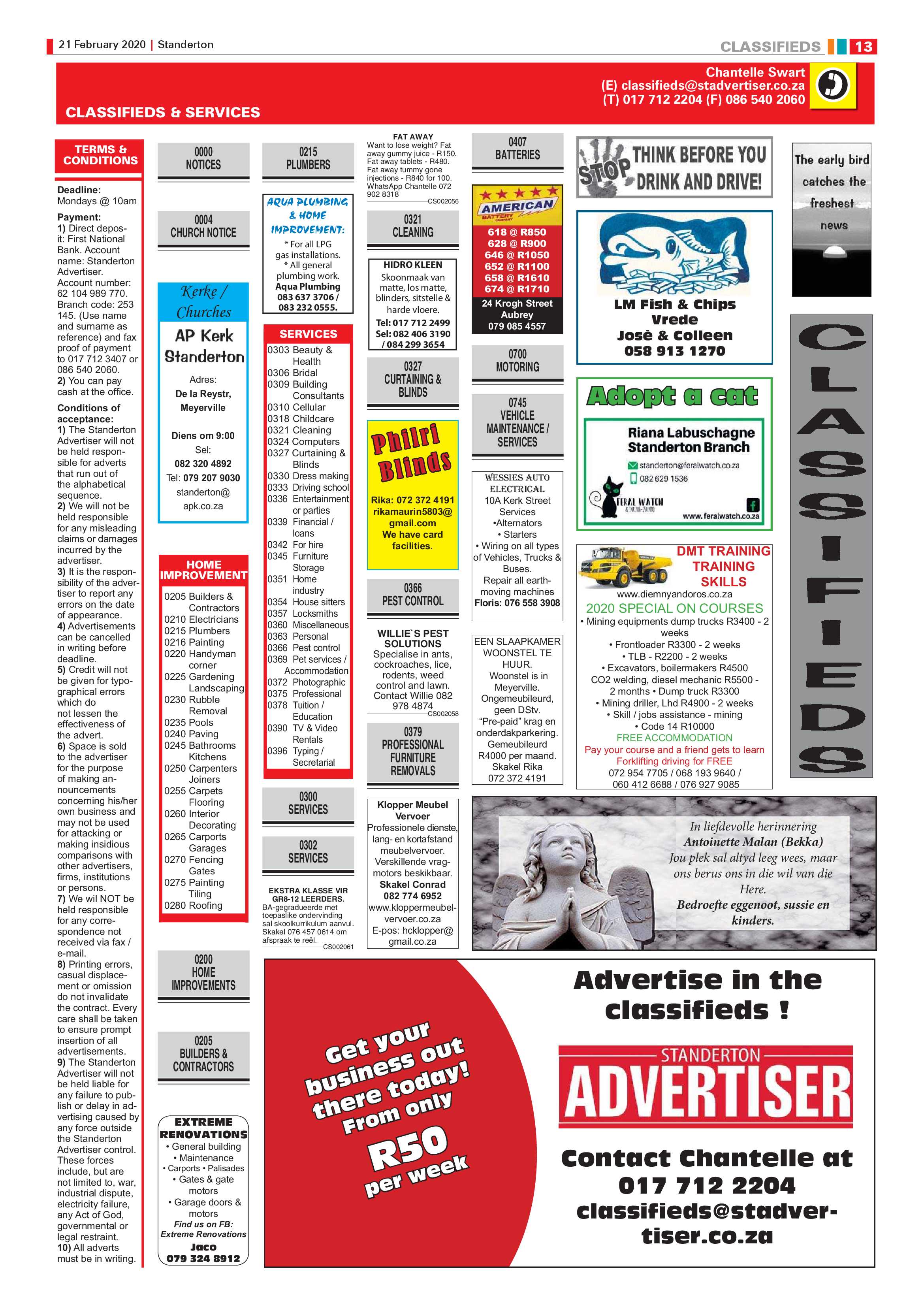Standerton Advertiser 21 February 2020 page 13