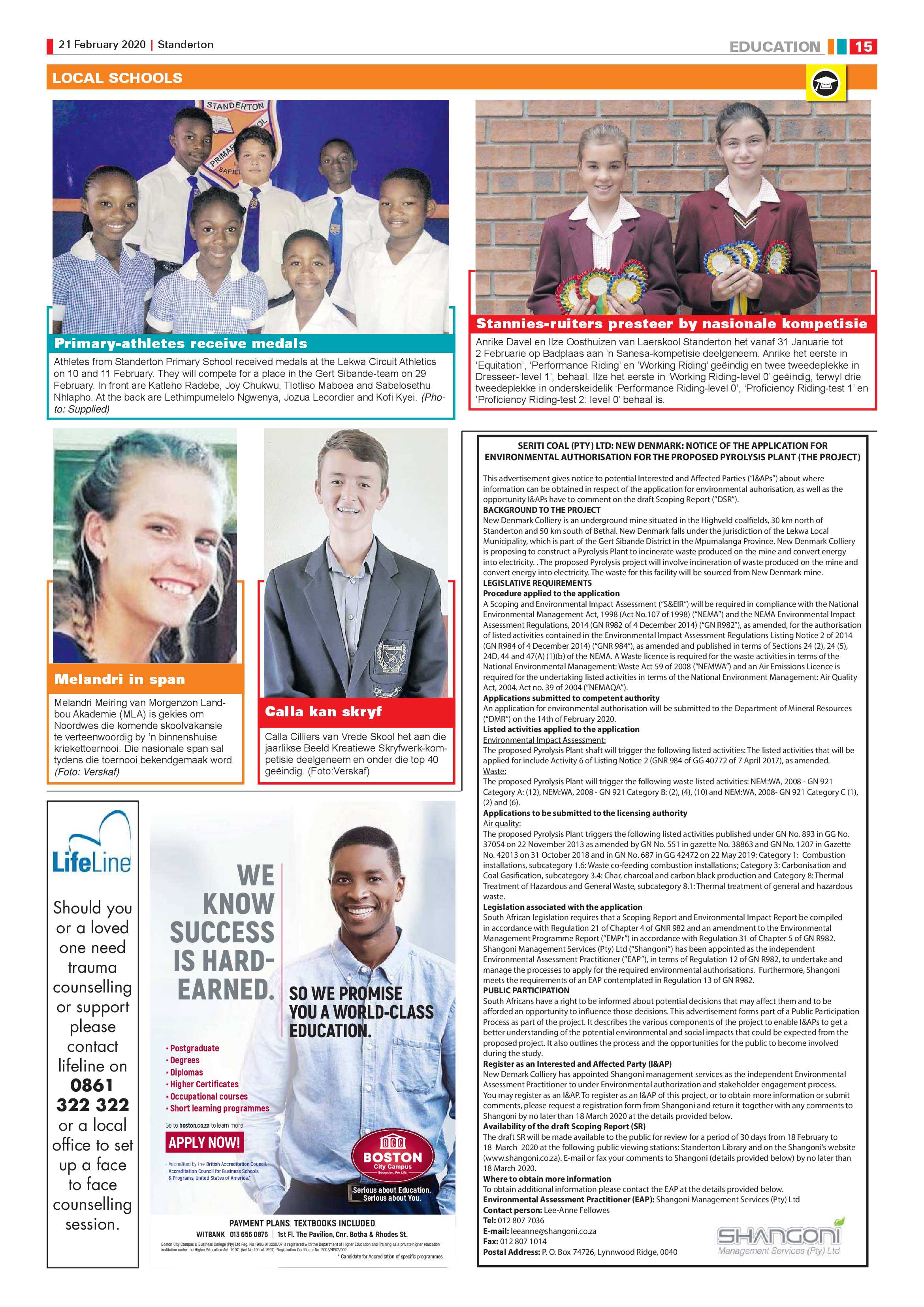 Standerton Advertiser 21 February 2020 page 15