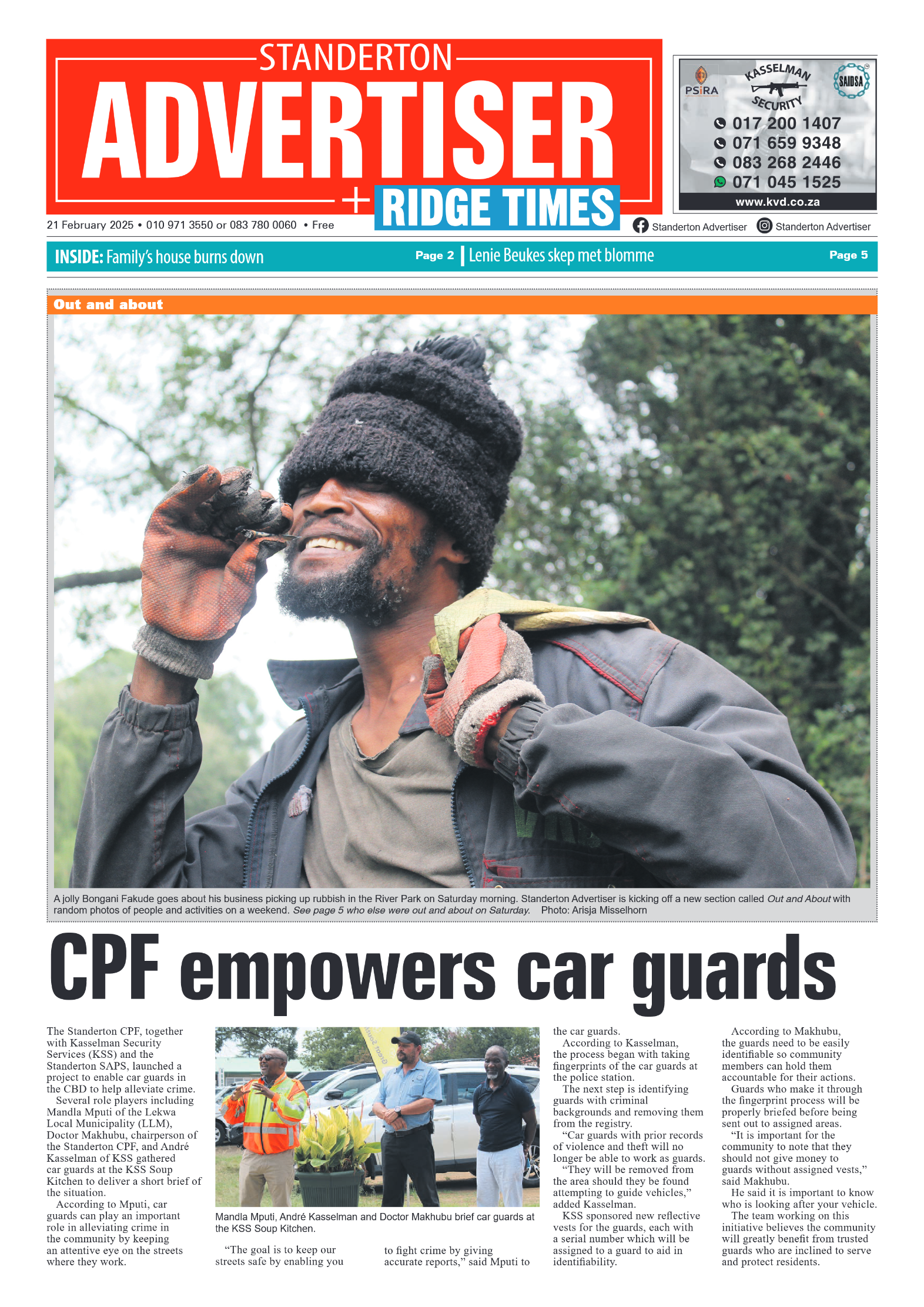 Standerton Advertiser 21 February 2025 page 1