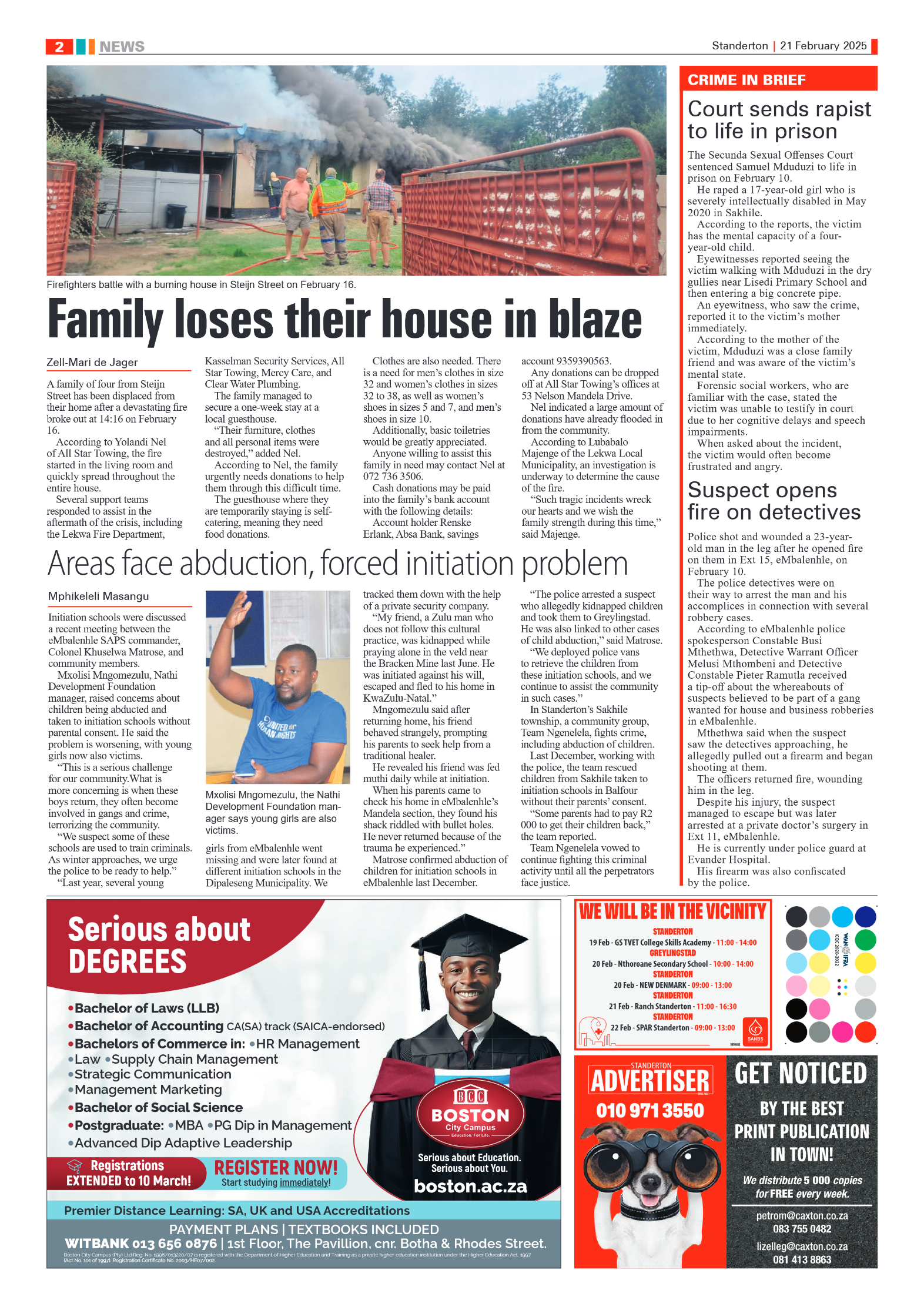 Standerton Advertiser 21 February 2025 page 2