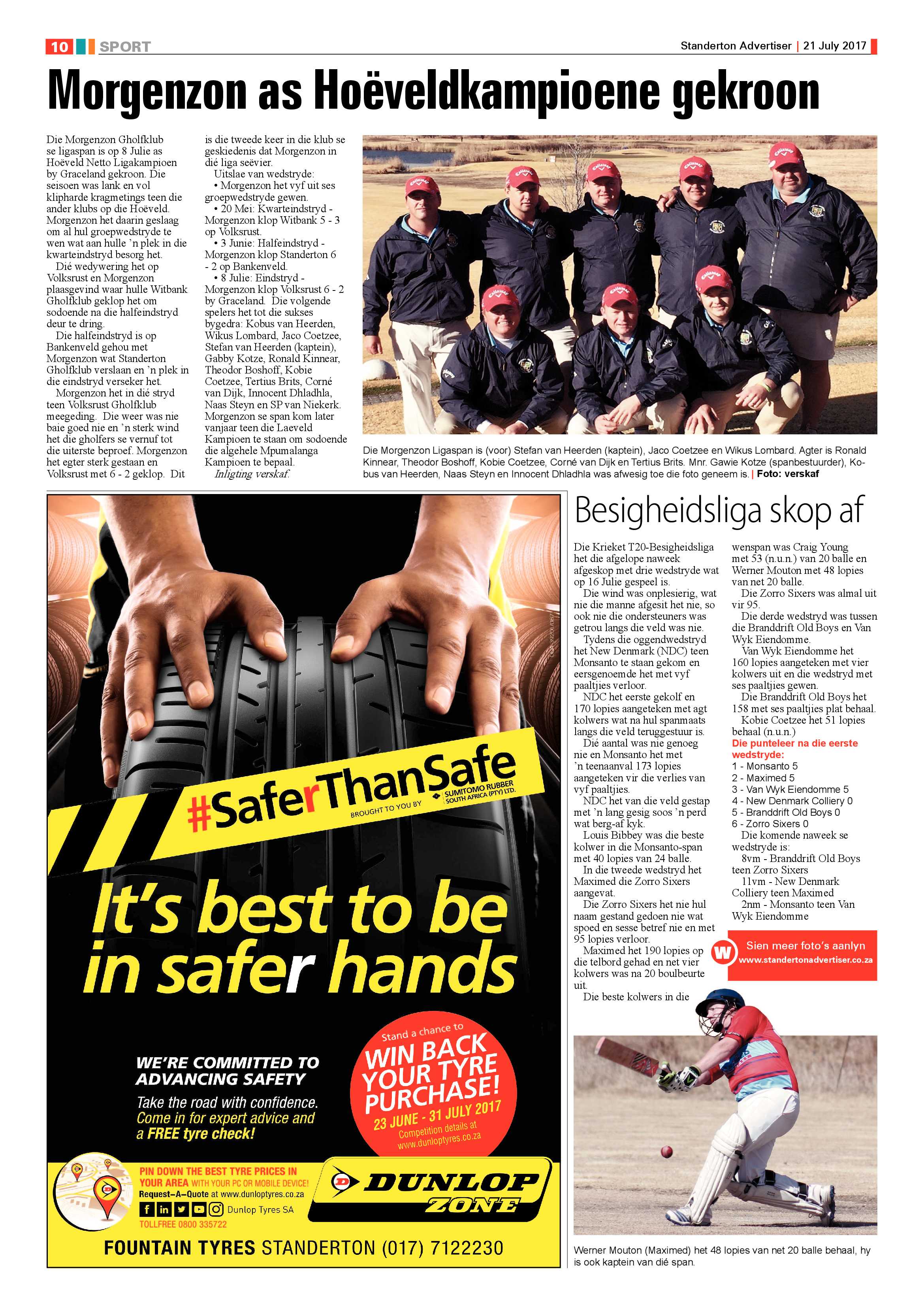 Standerton Advertiser 21 July 2017 page 10