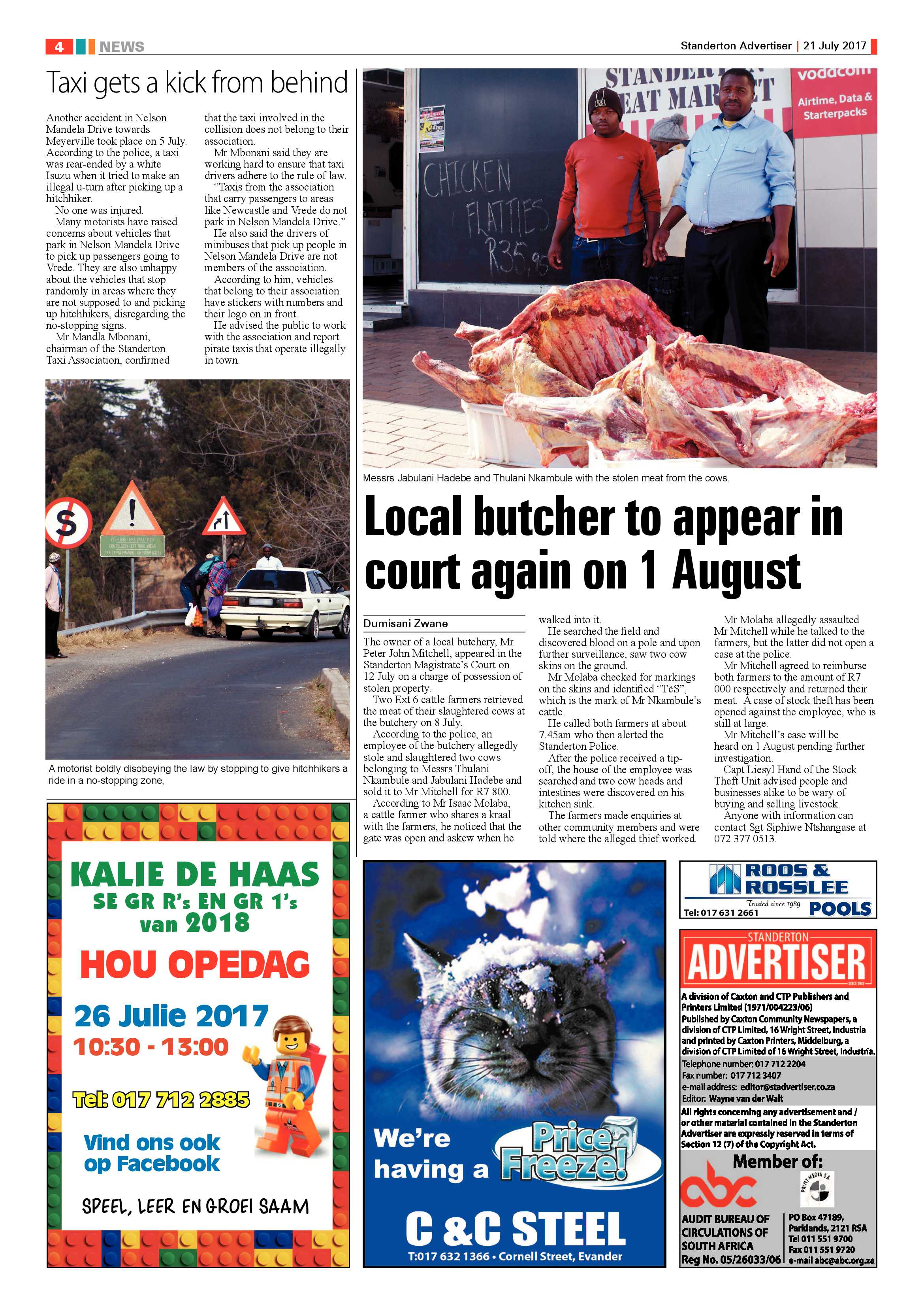 Standerton Advertiser 21 July 2017 page 4