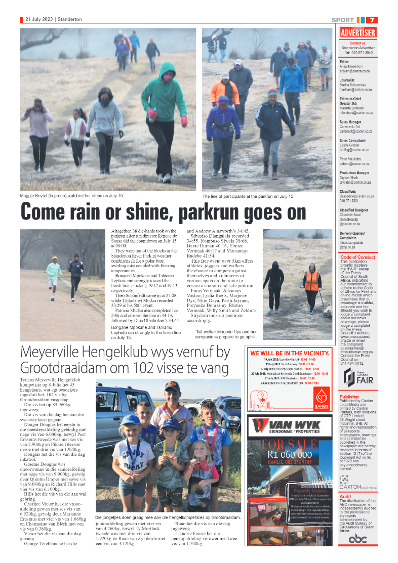 Standerton Advertiser 21 July 2023 page 7