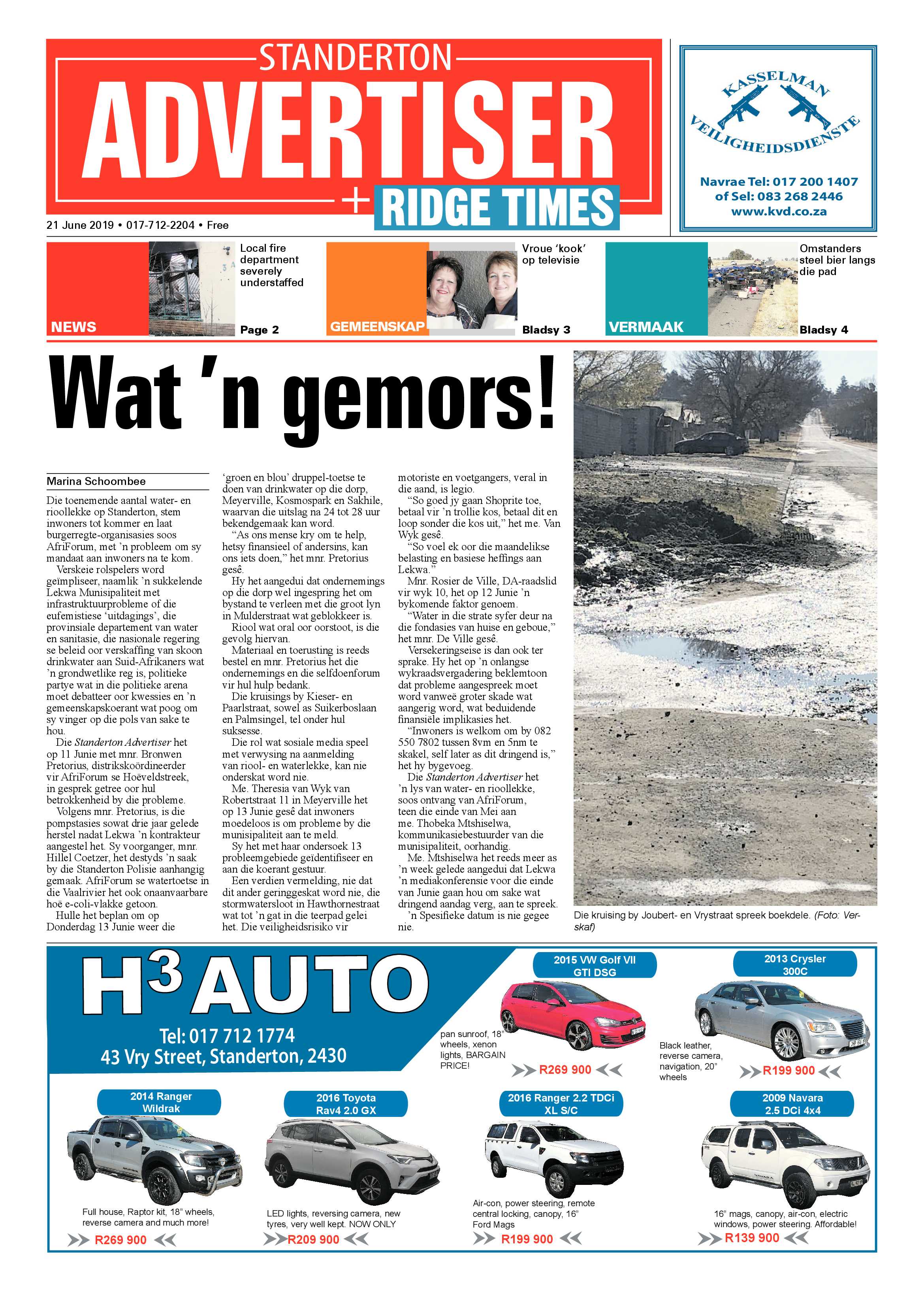 Standerton Advertiser 21 June 2019 page 1