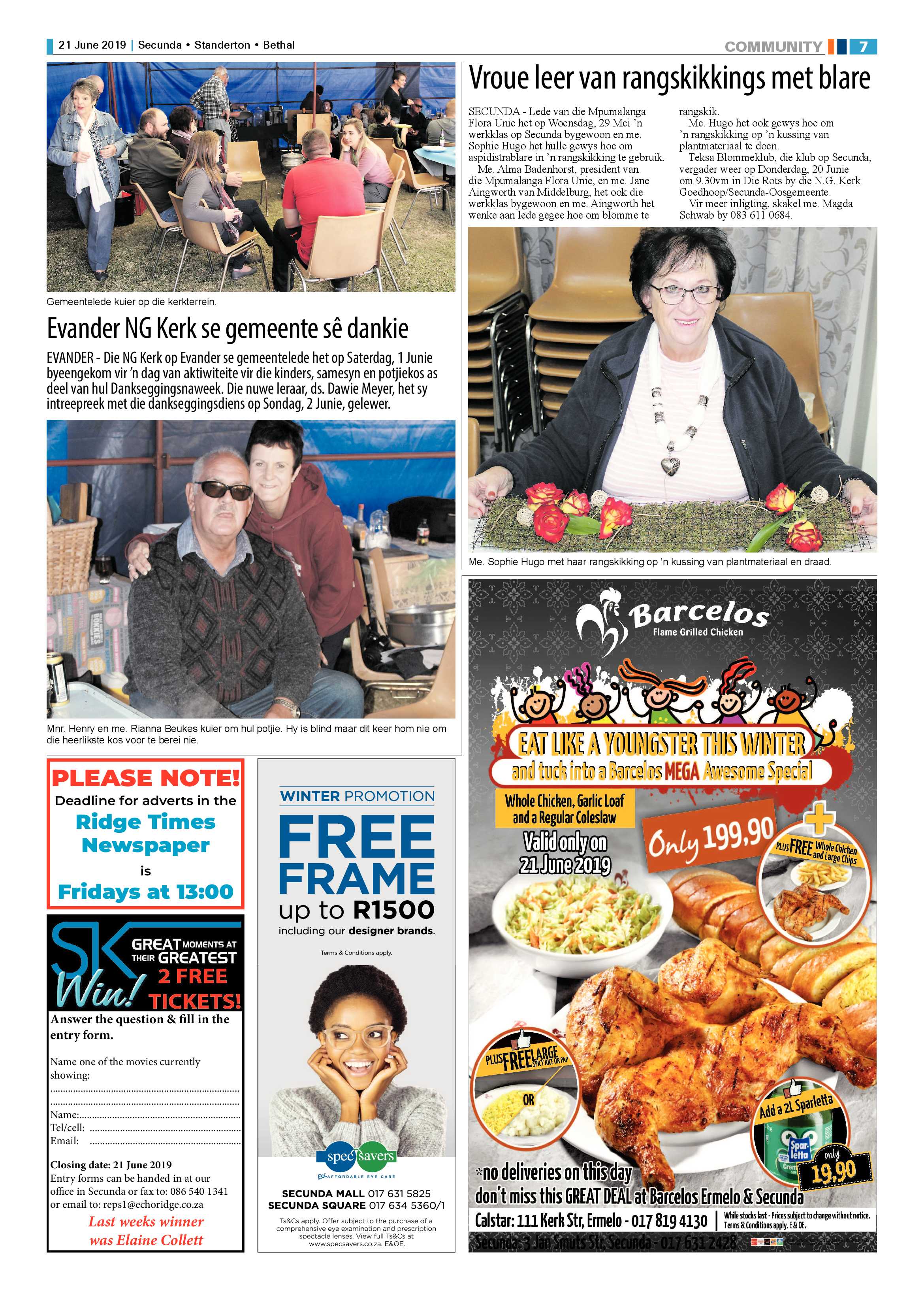 Standerton Advertiser 21 June 2019 page 13