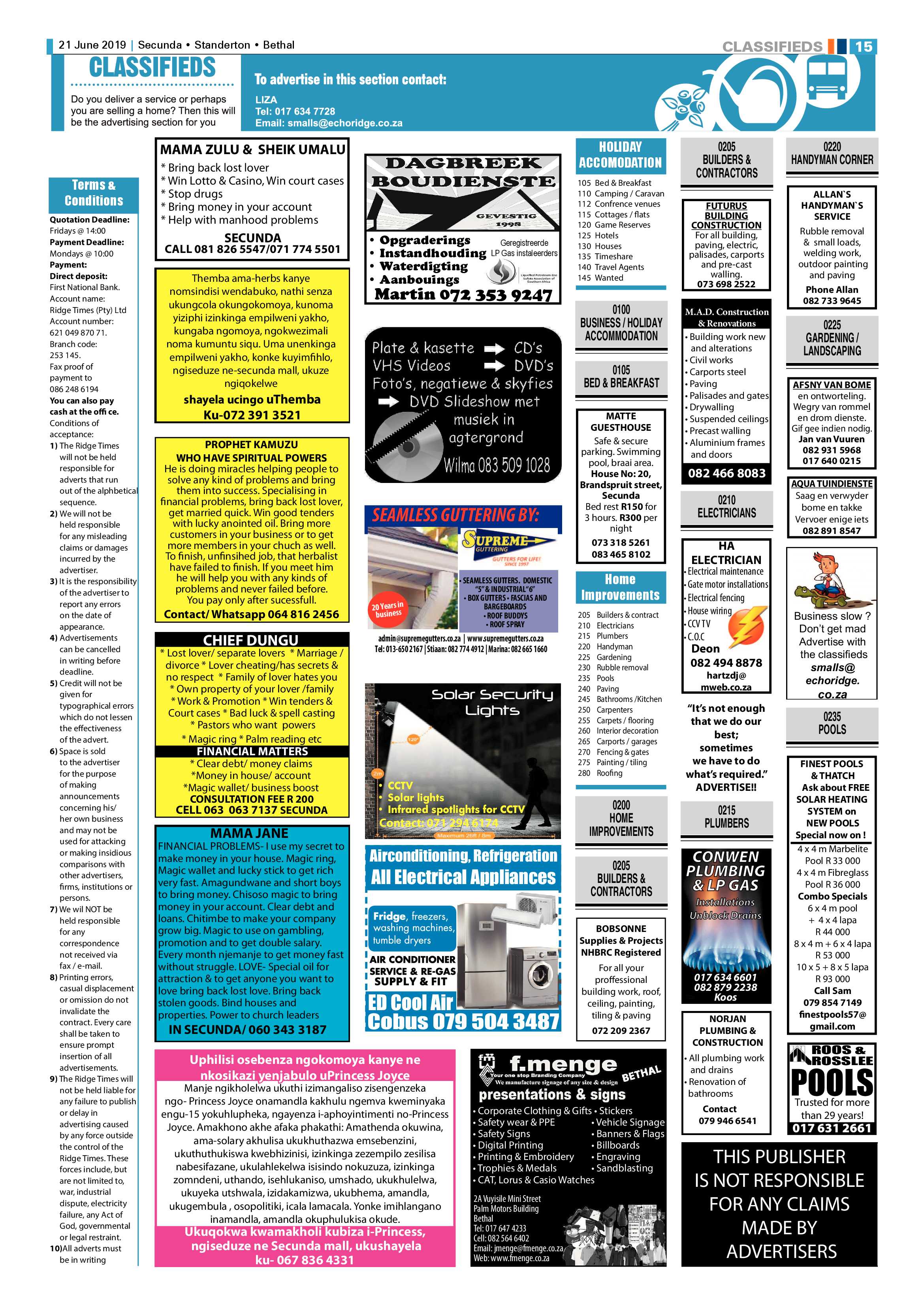 Standerton Advertiser 21 June 2019 page 21