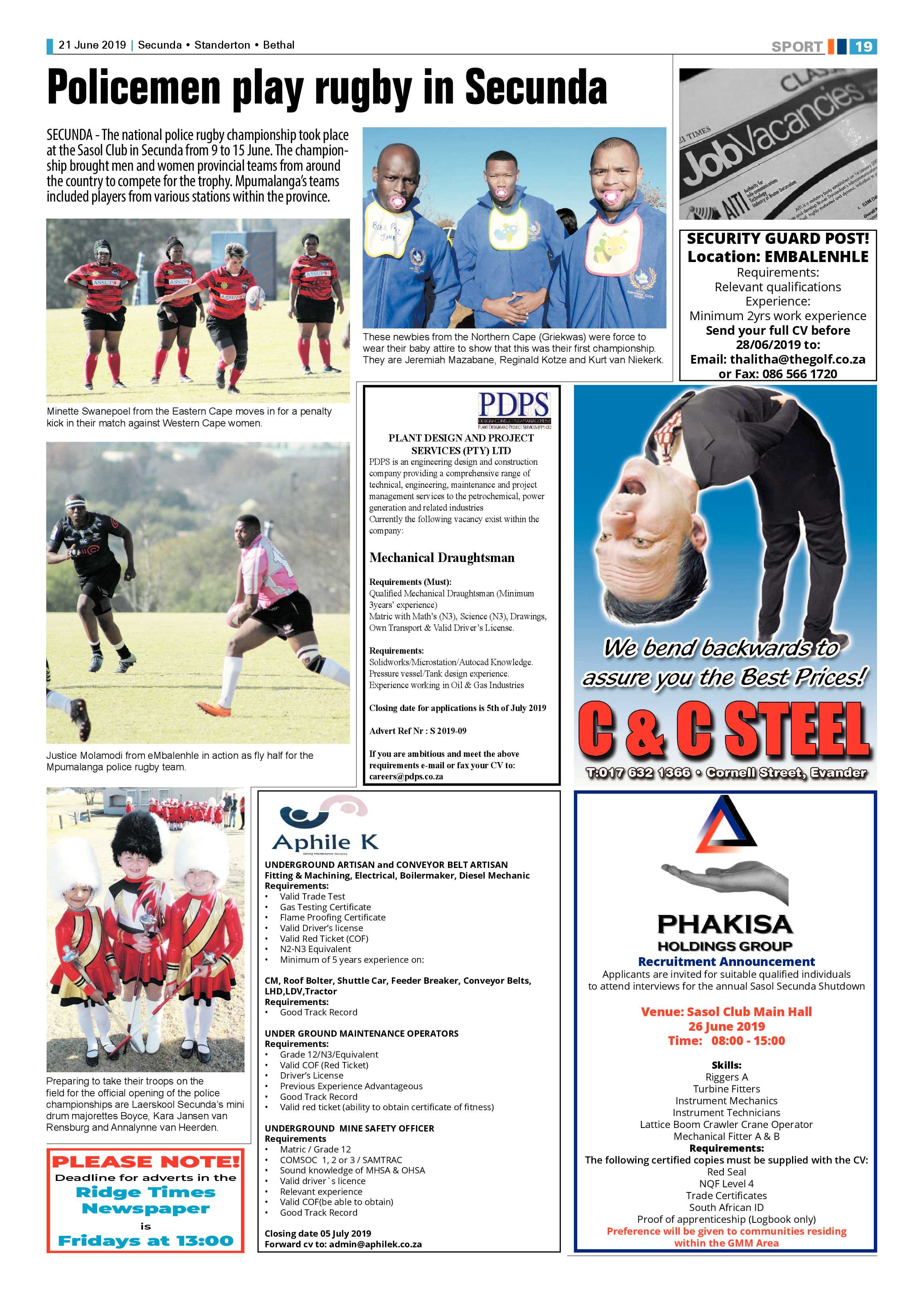 Standerton Advertiser 21 June 2019 page 25