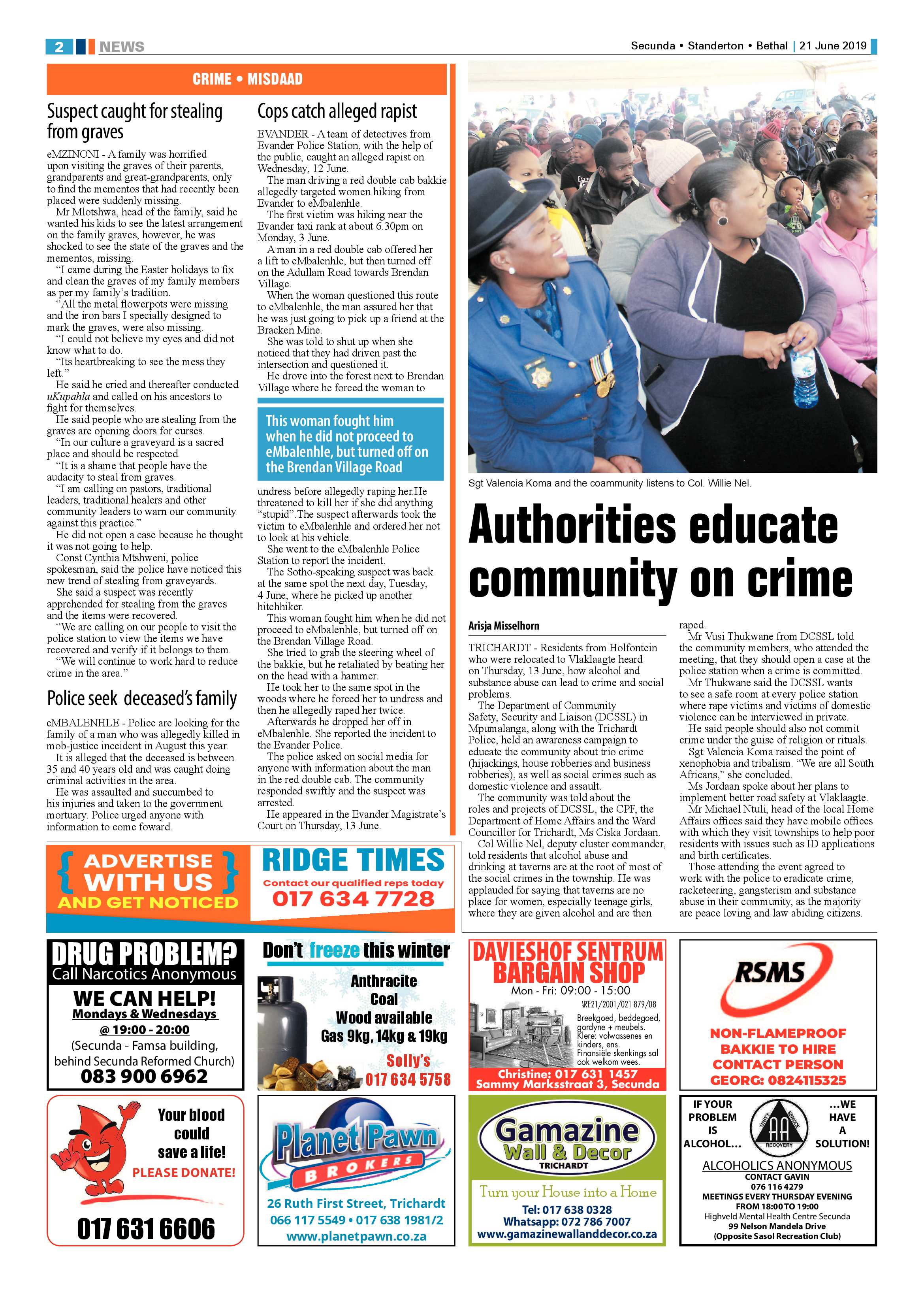 Standerton Advertiser 21 June 2019 page 8