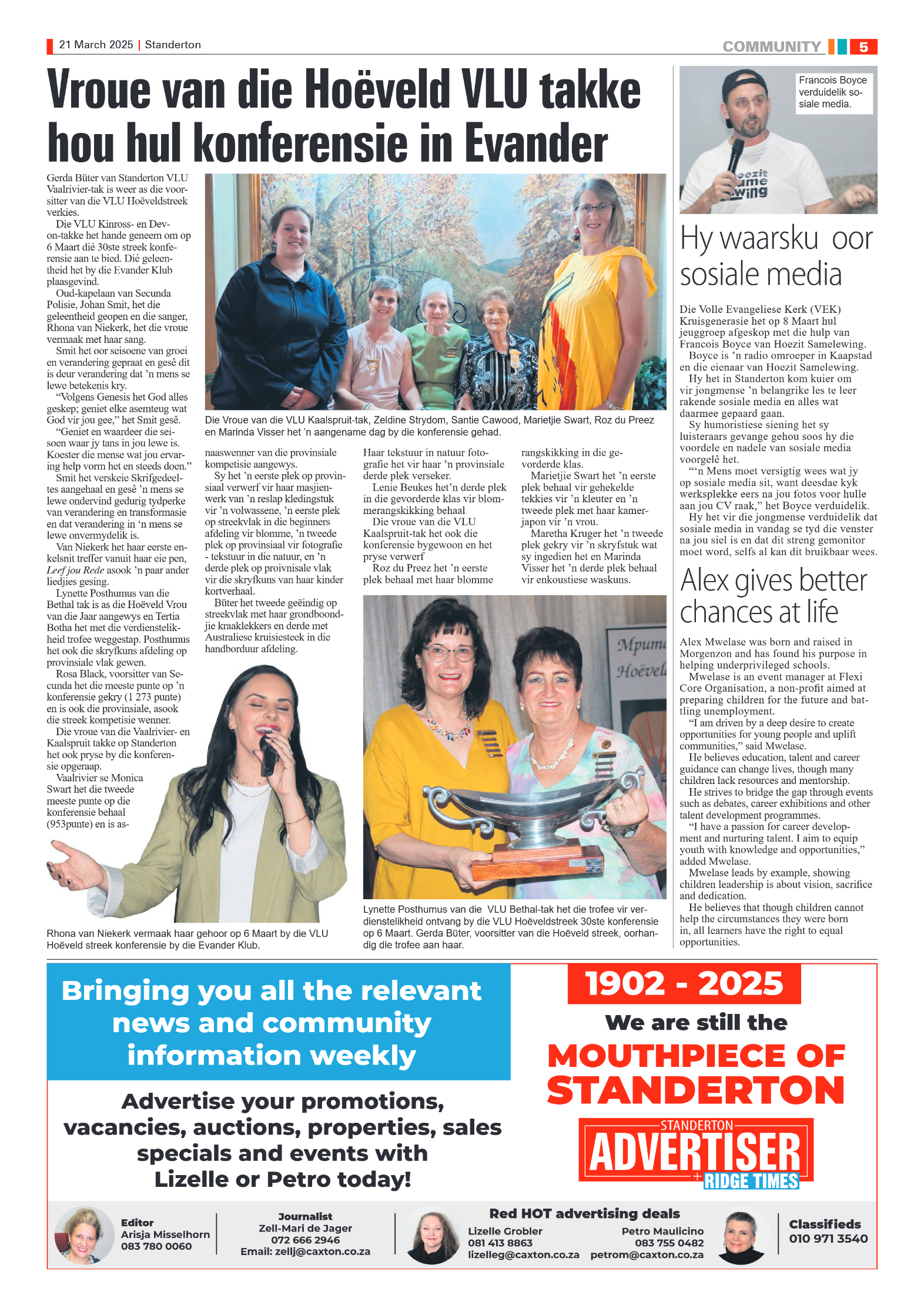 Standerton Advertiser 21 March 2025 page 5