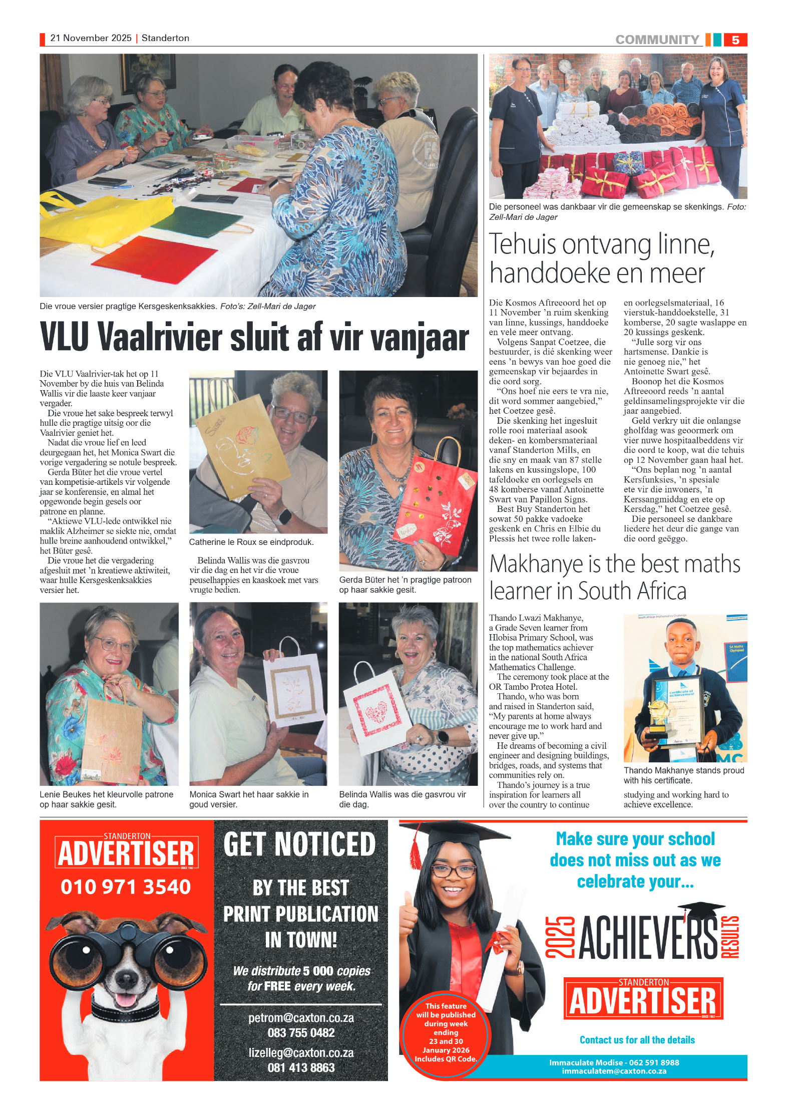 Standerton Advertiser 21 November 2025 page 5