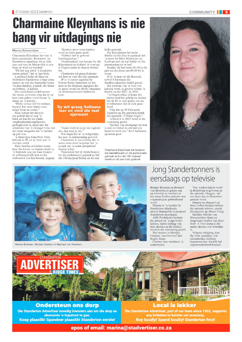Standerton Advertiser 21 October 2022 page 5