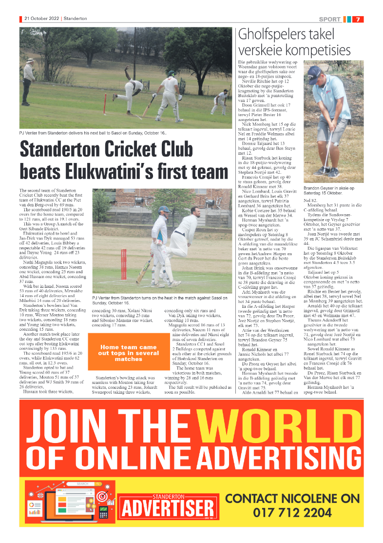 Standerton Advertiser 21 October 2022 page 7
