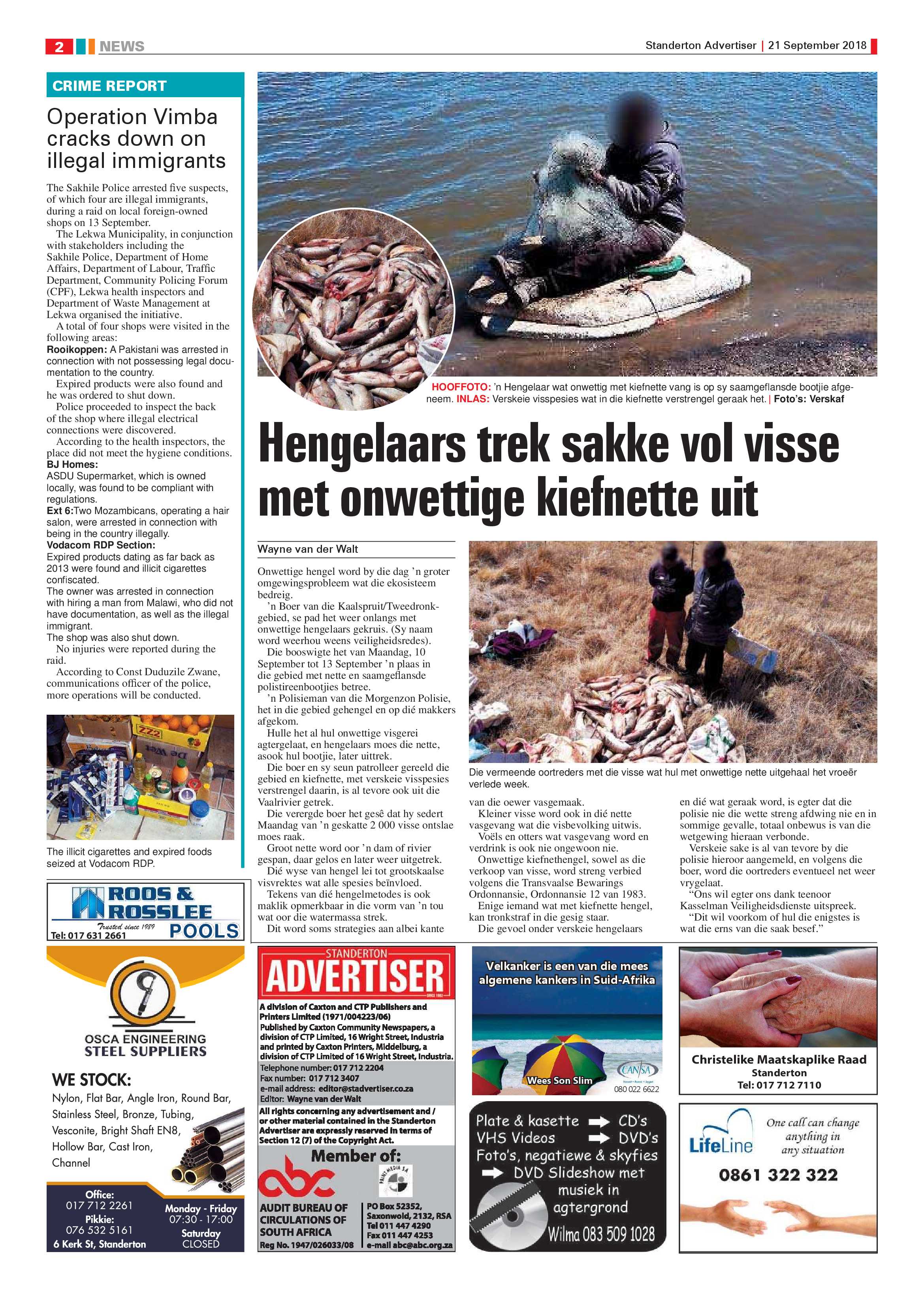 Standerton Advertiser 21 September 2018 page 2