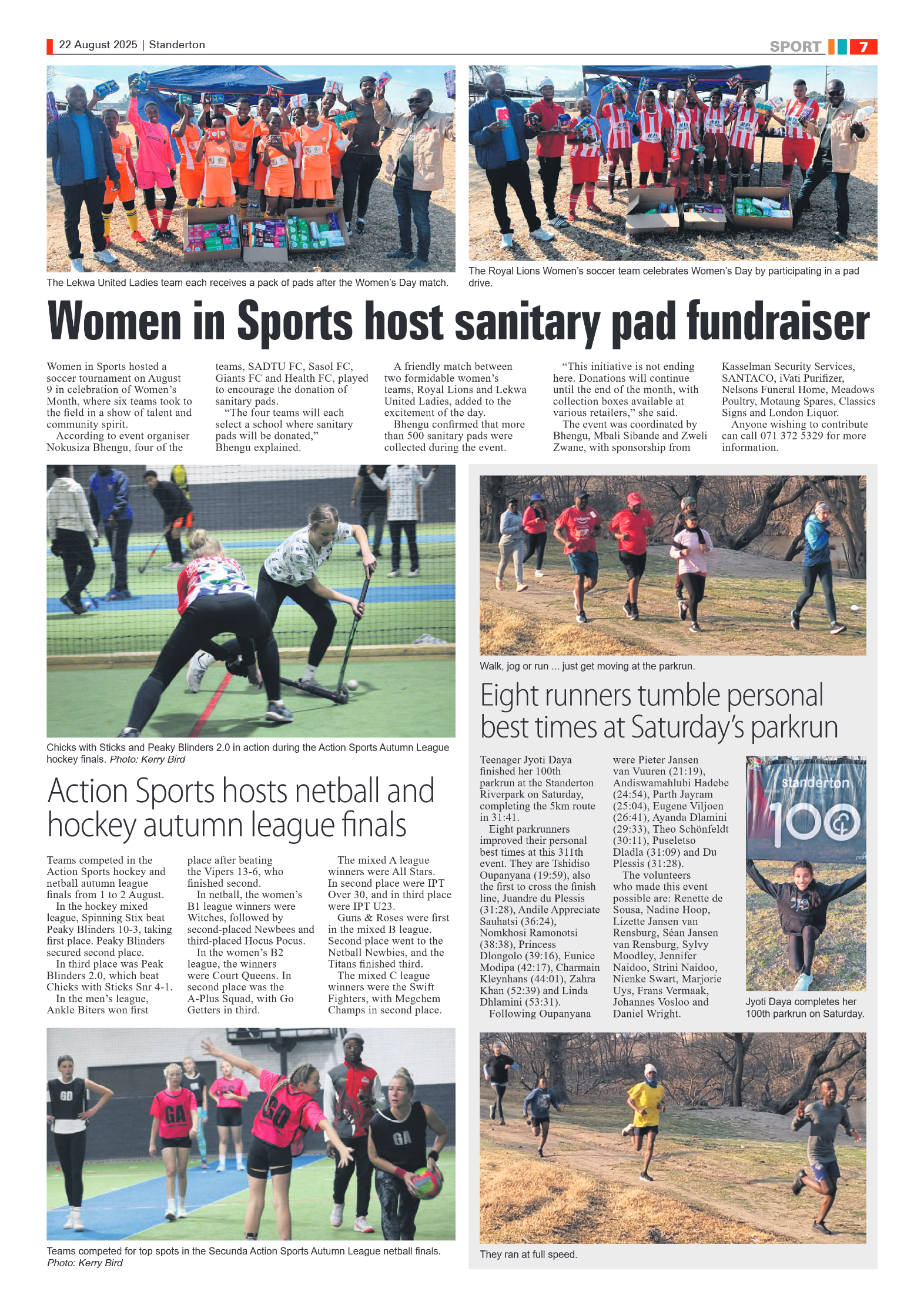 Standerton Advertiser 22 August 2025 page 7