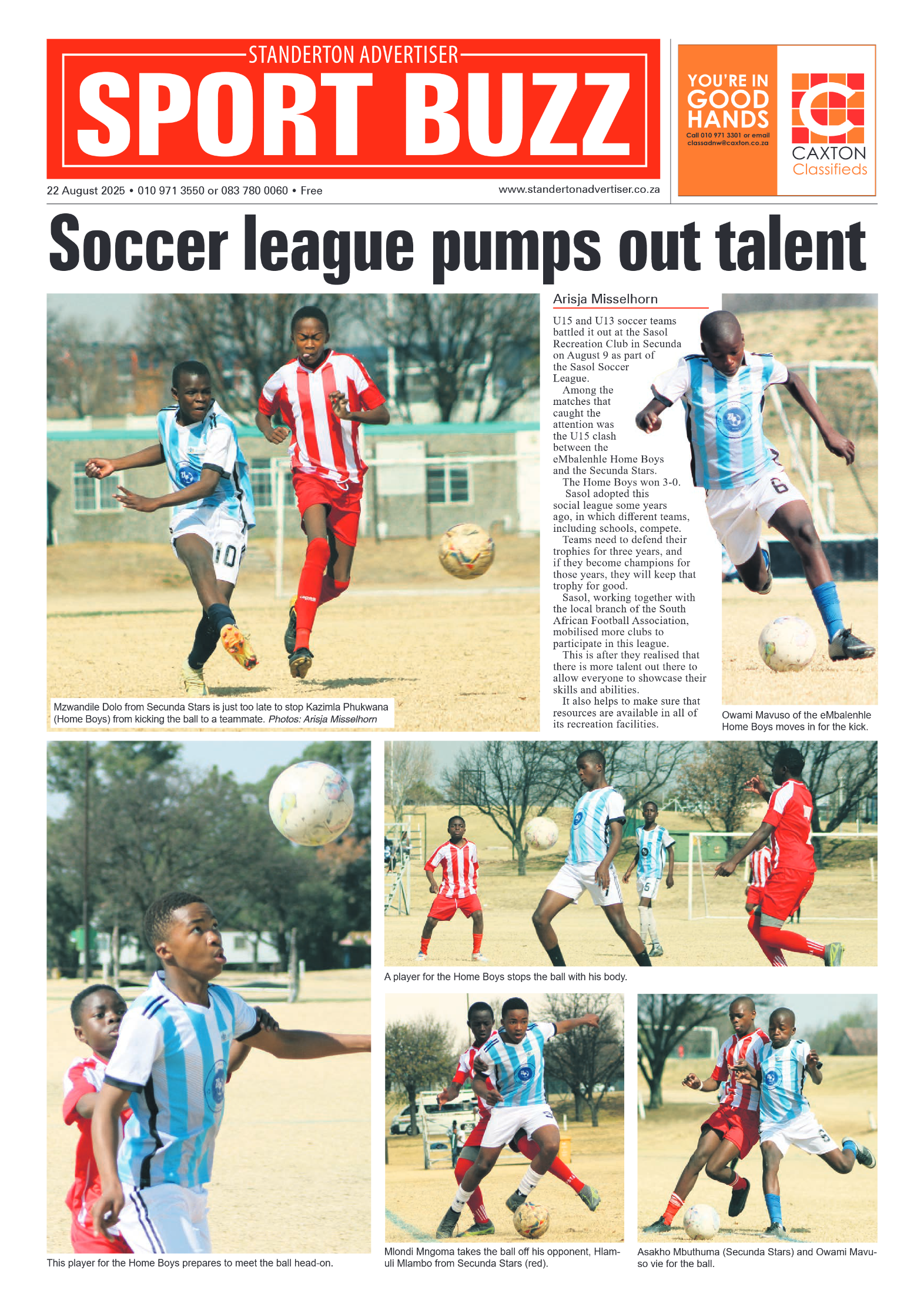 Standerton Advertiser 22 August 2025 page 8