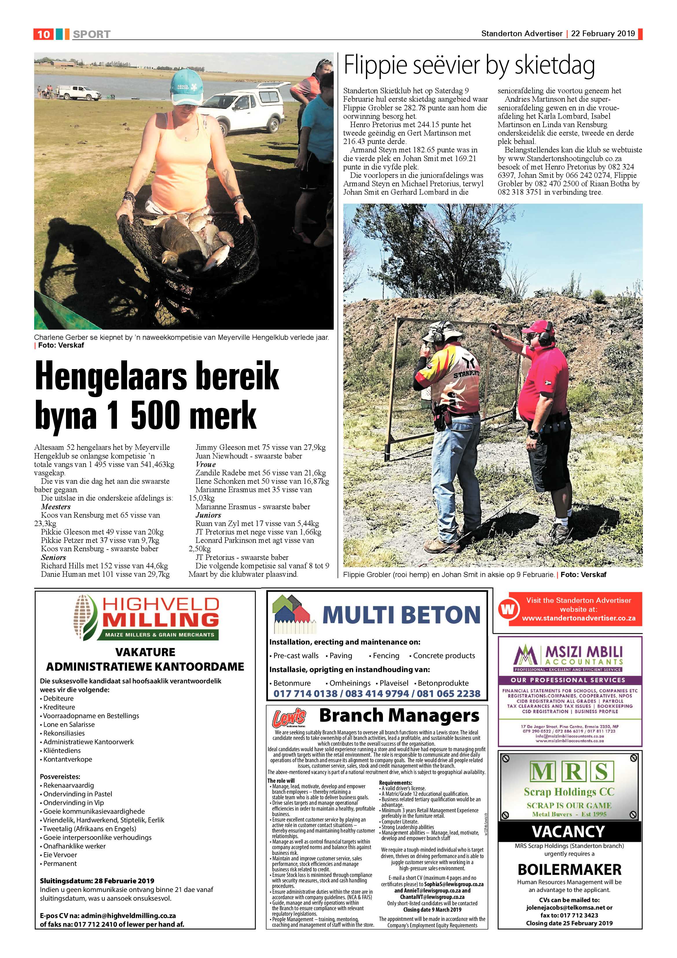 Standerton Advertiser 22 February 2019 page 10