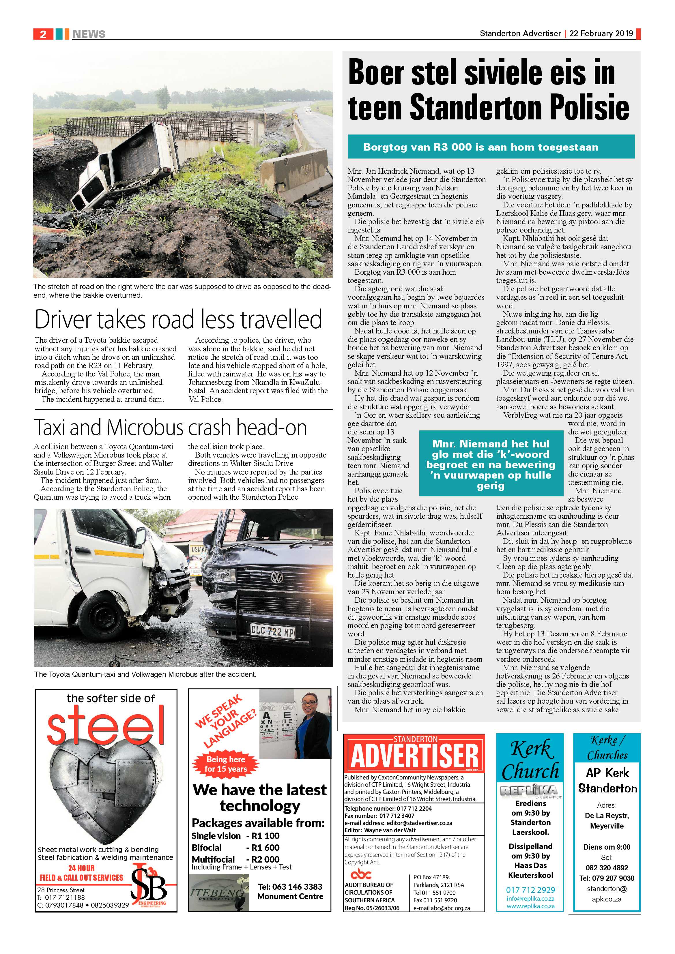 Standerton Advertiser 22 February 2019 page 2