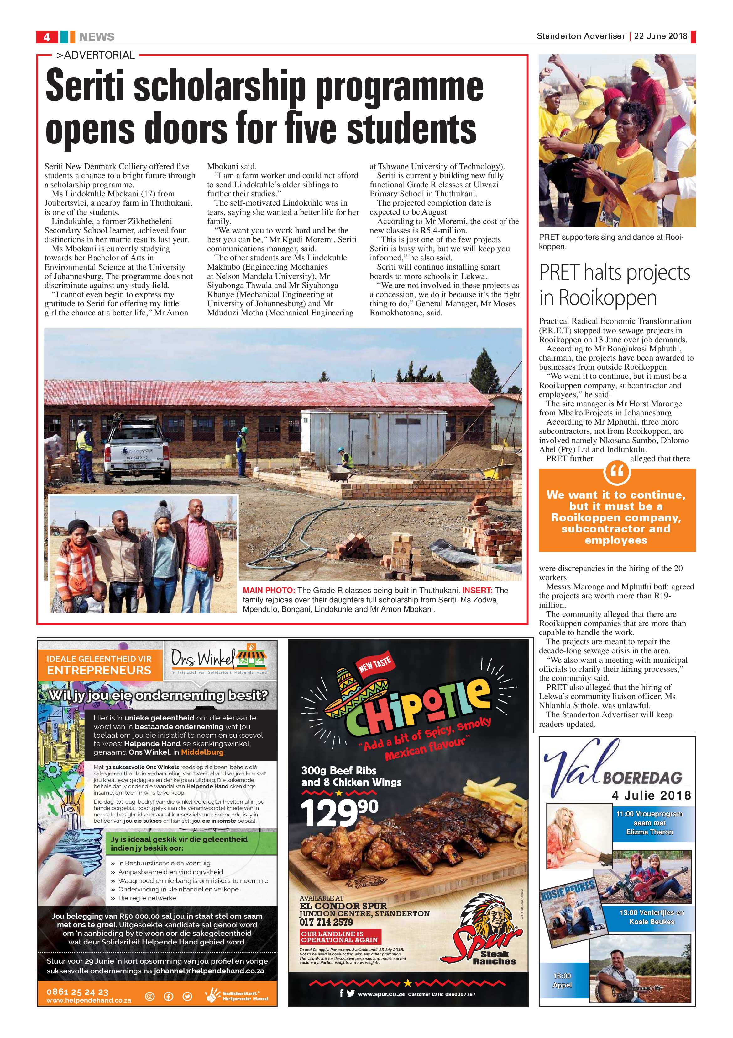 Standerton Advertiser 22 June 2018 page 4