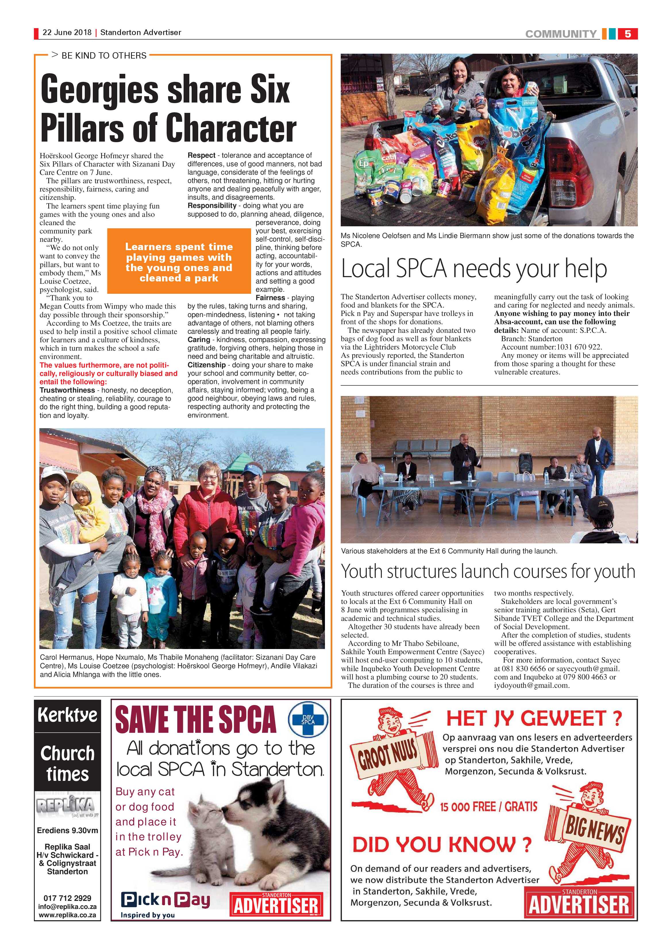Standerton Advertiser 22 June 2018 page 5