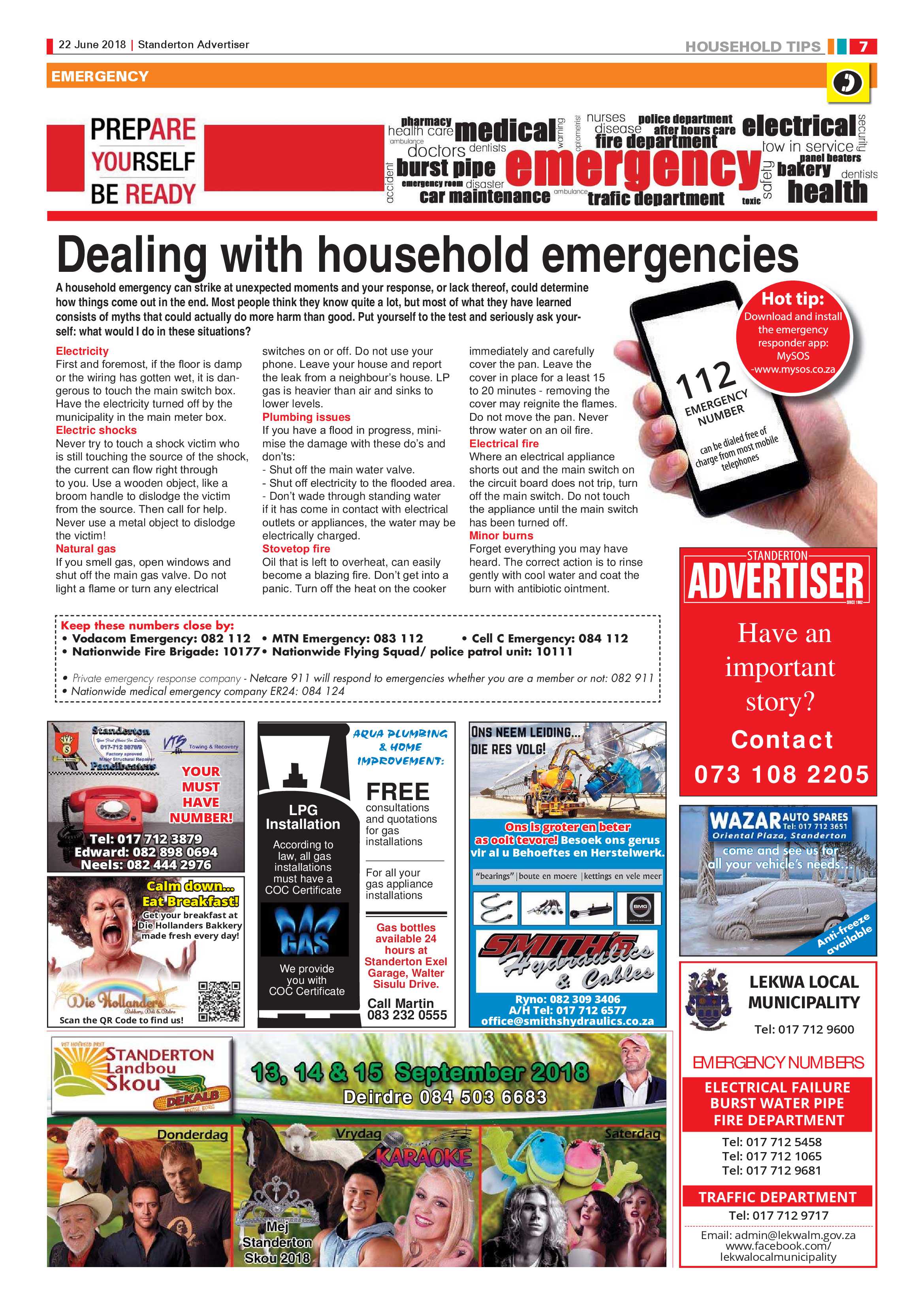 Standerton Advertiser 22 June 2018 page 7